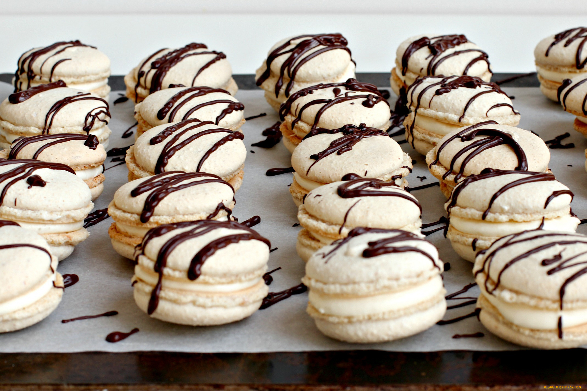 еда, -, макаруны, макаруны, шоколад