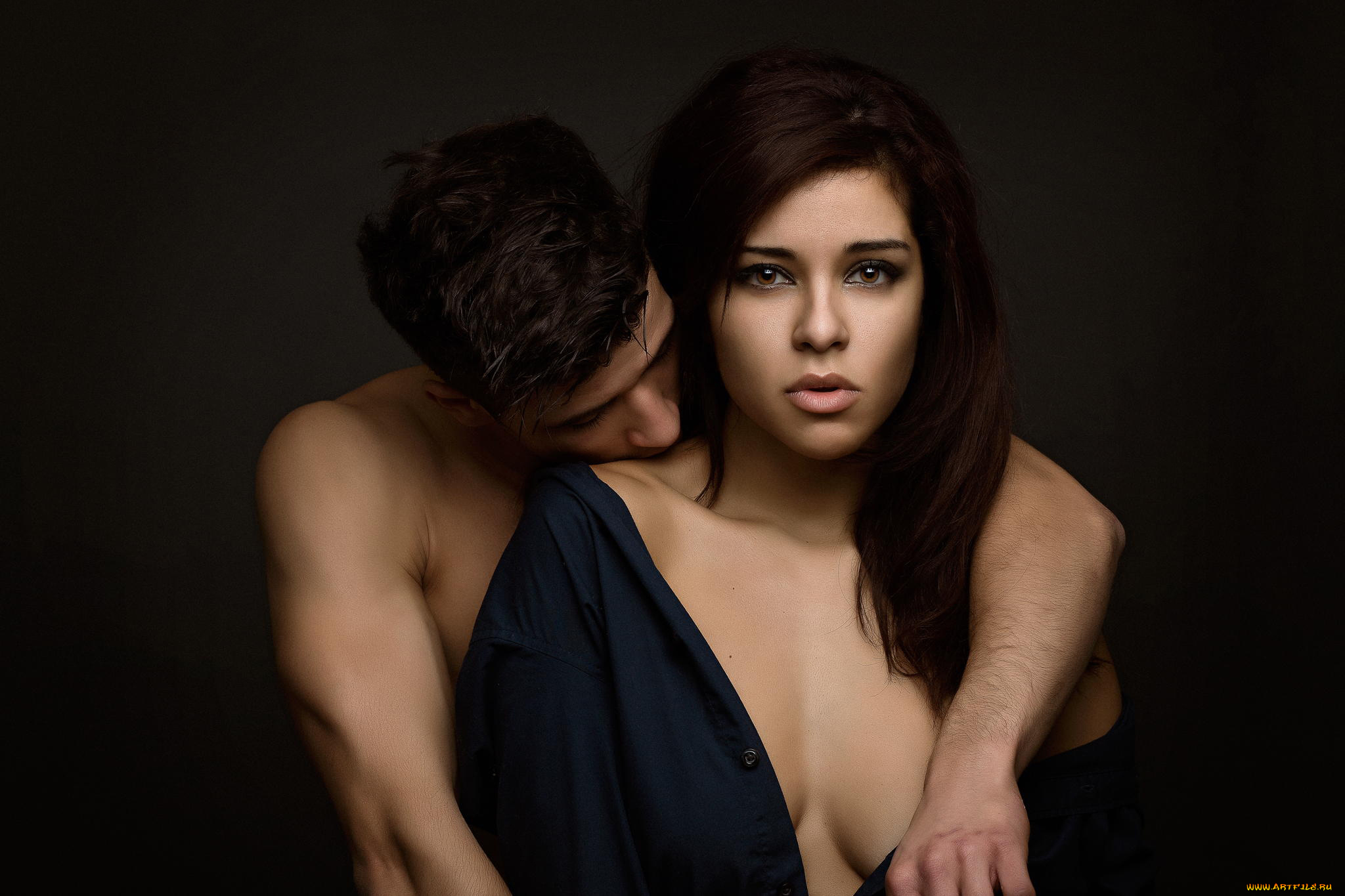 разное, мужчина, женщина, фон, девушка, чёрный, парень, кареглазая
