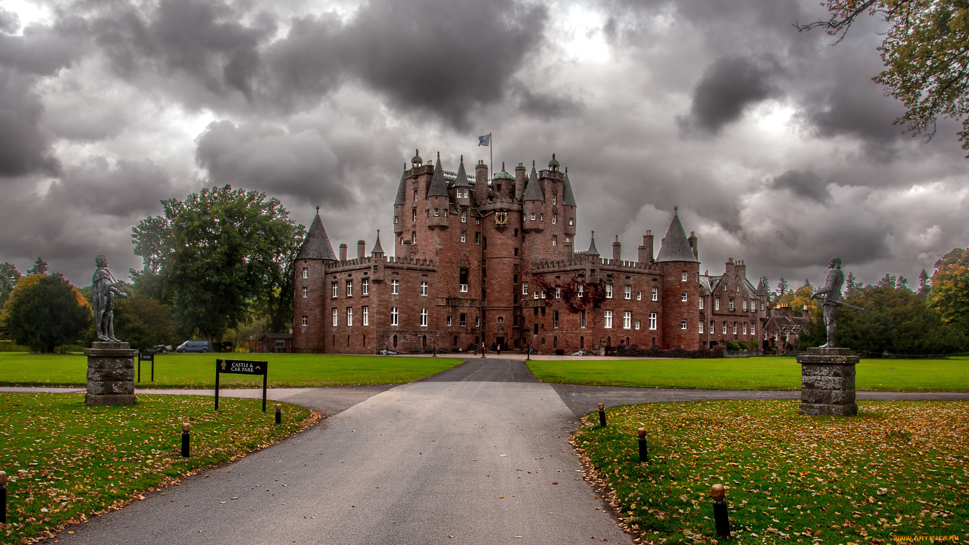glamis, castle, шотландия, города, замки, англии, glamis, замок, шотландия, scotland, castle