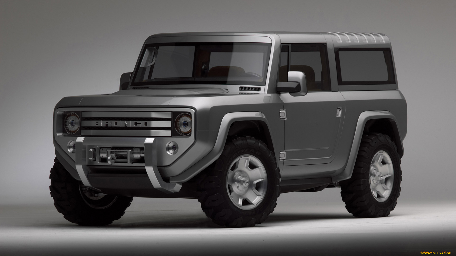 2004, ford, bronco, concept, автомобили, ford, car, concept, bronco, 2004, серый, фон, внедорожник, джип