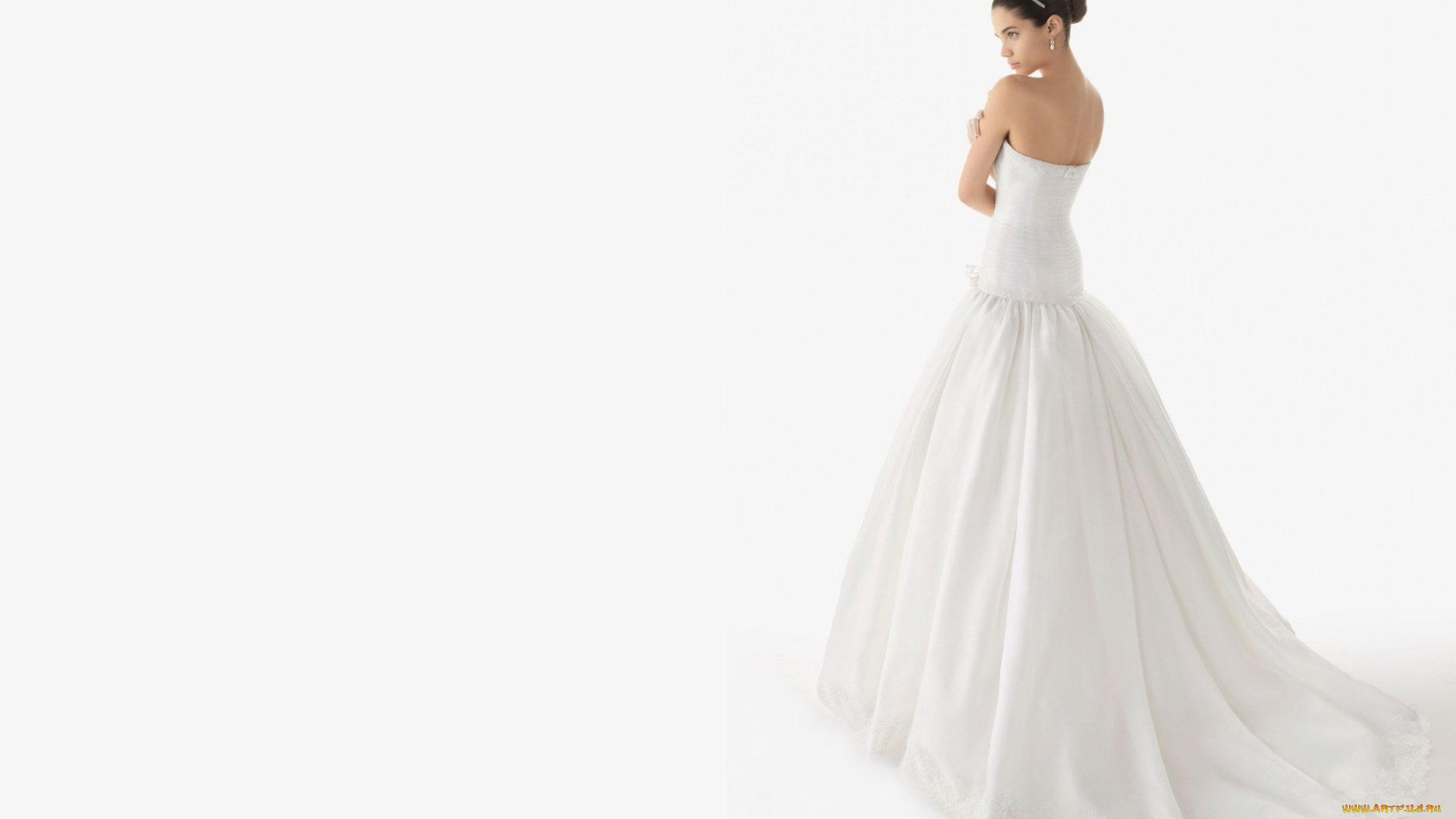 девушки, sara, sampaio, платье, невеста, сара, сампайо, модель, ободок, спина