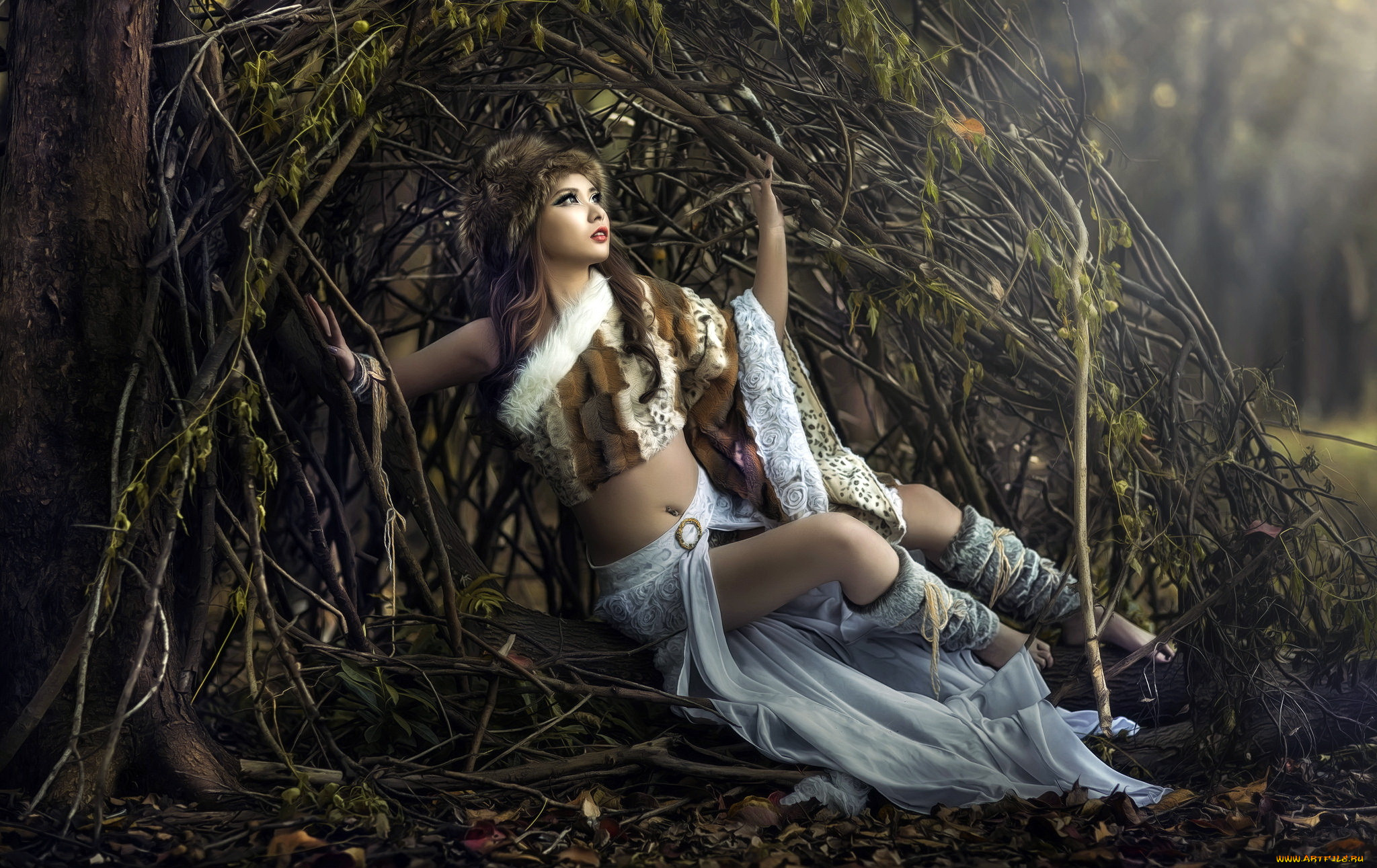 девушки, -unsort, , азиатки, фон, девушка, поза