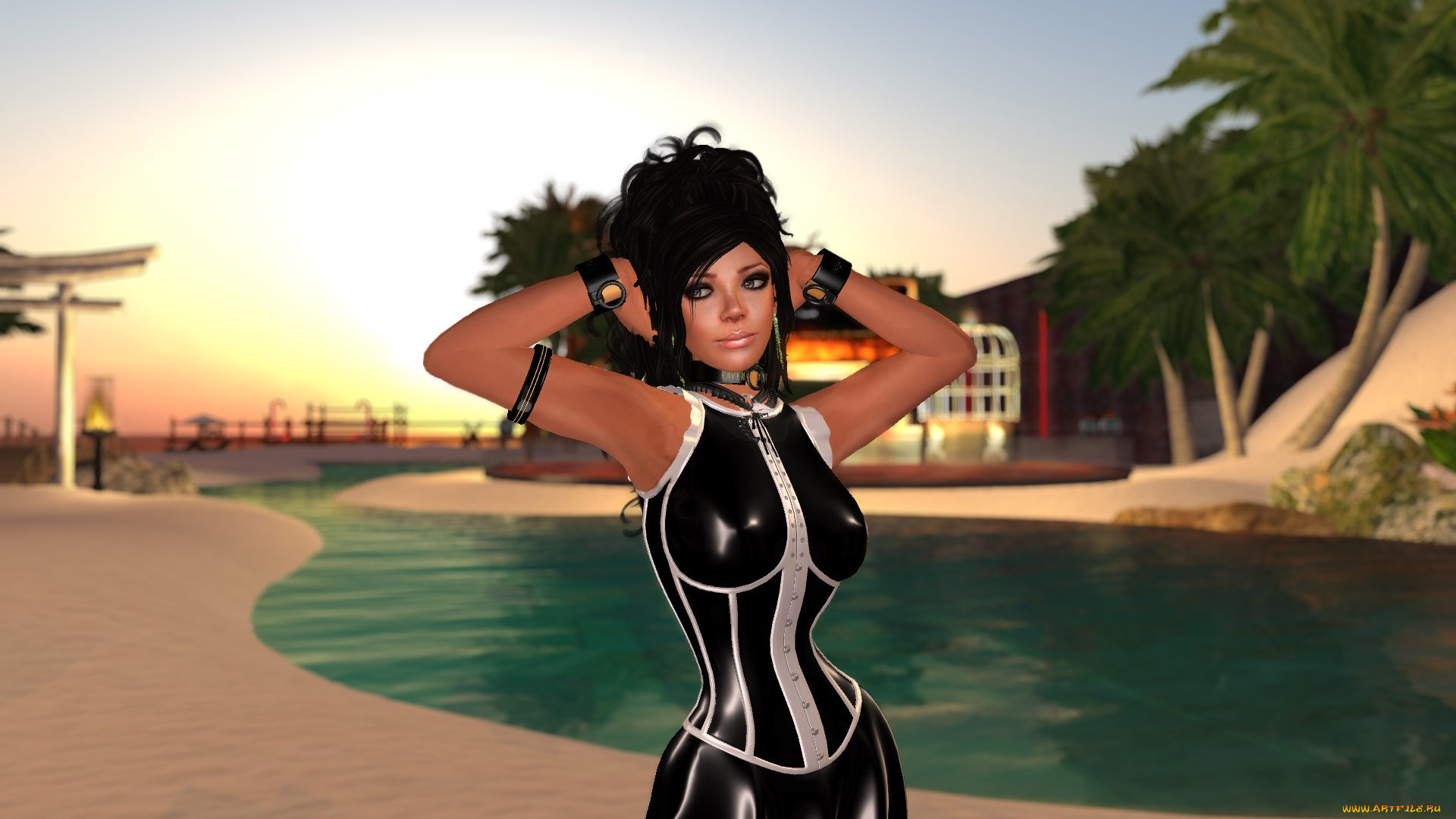 3д, графика, люди, , people, фон, взгляд, девушка