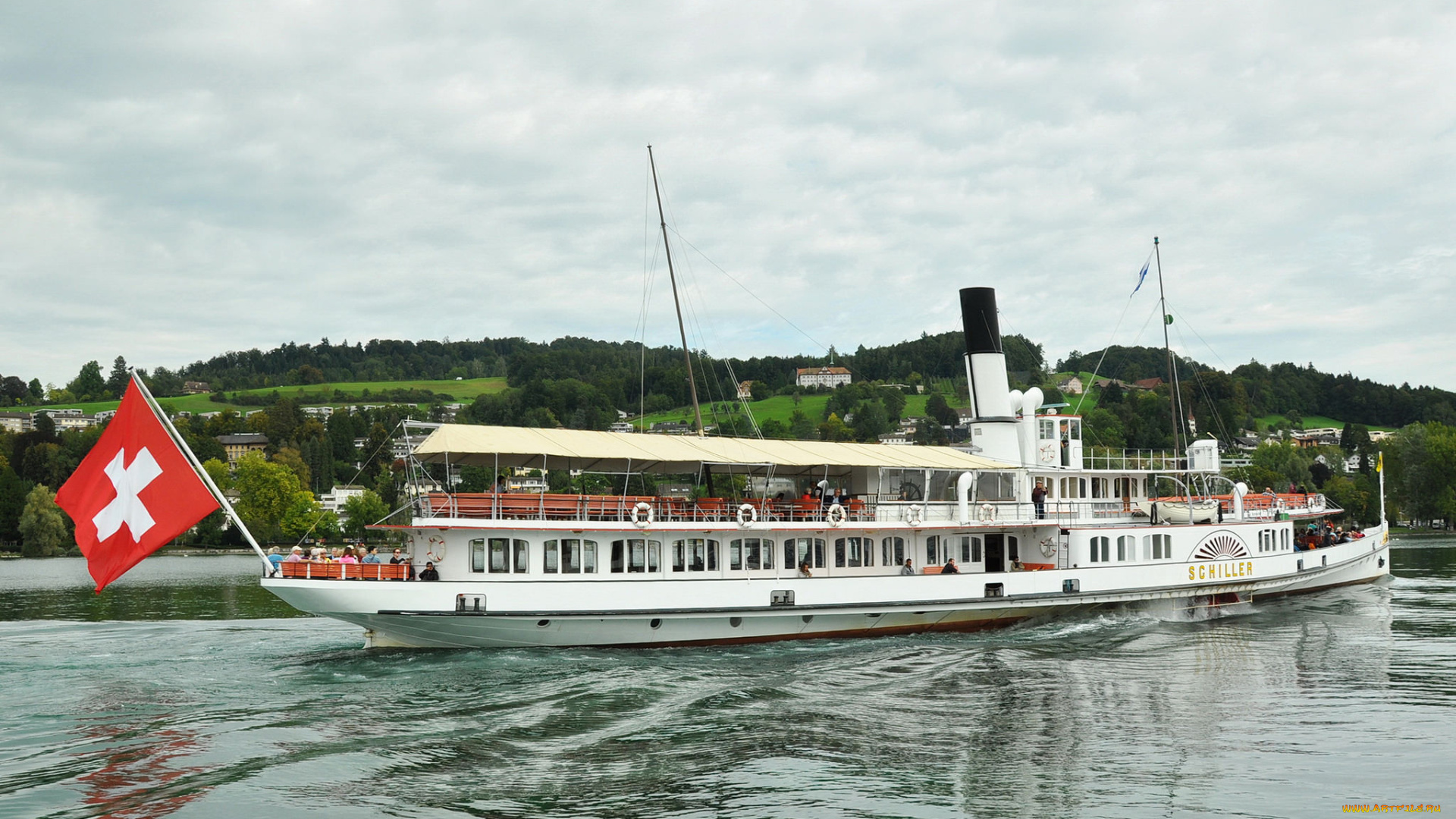 корабли, пароходы, теплоход, река