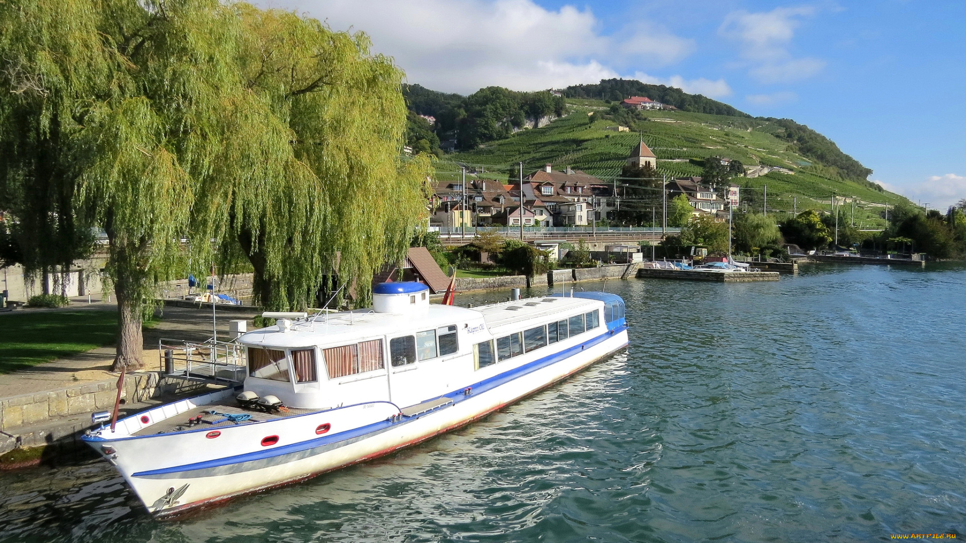 корабли, теплоходы, теплоход, река