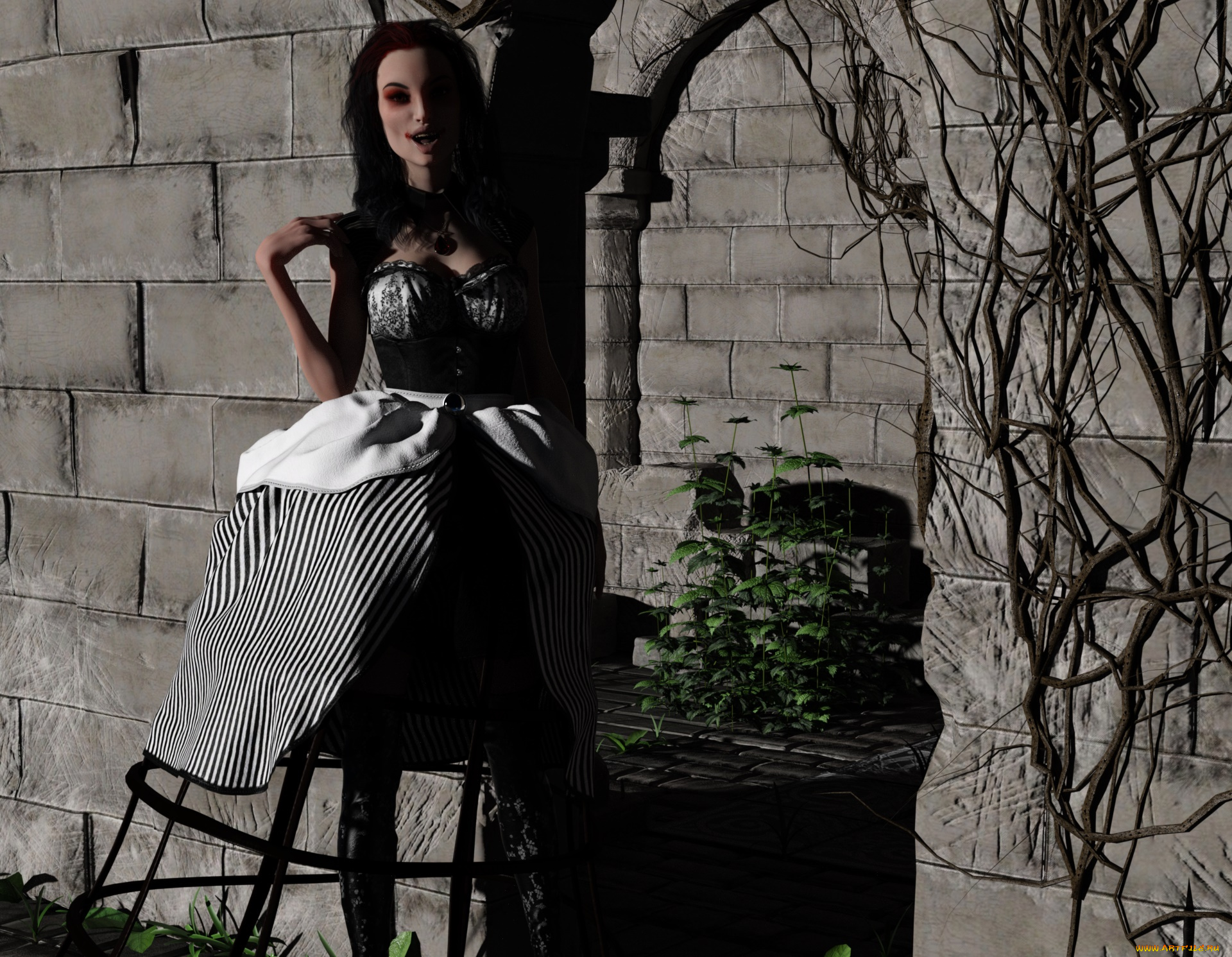 3д, графика, люди, , people, фон, взгляд, девушка