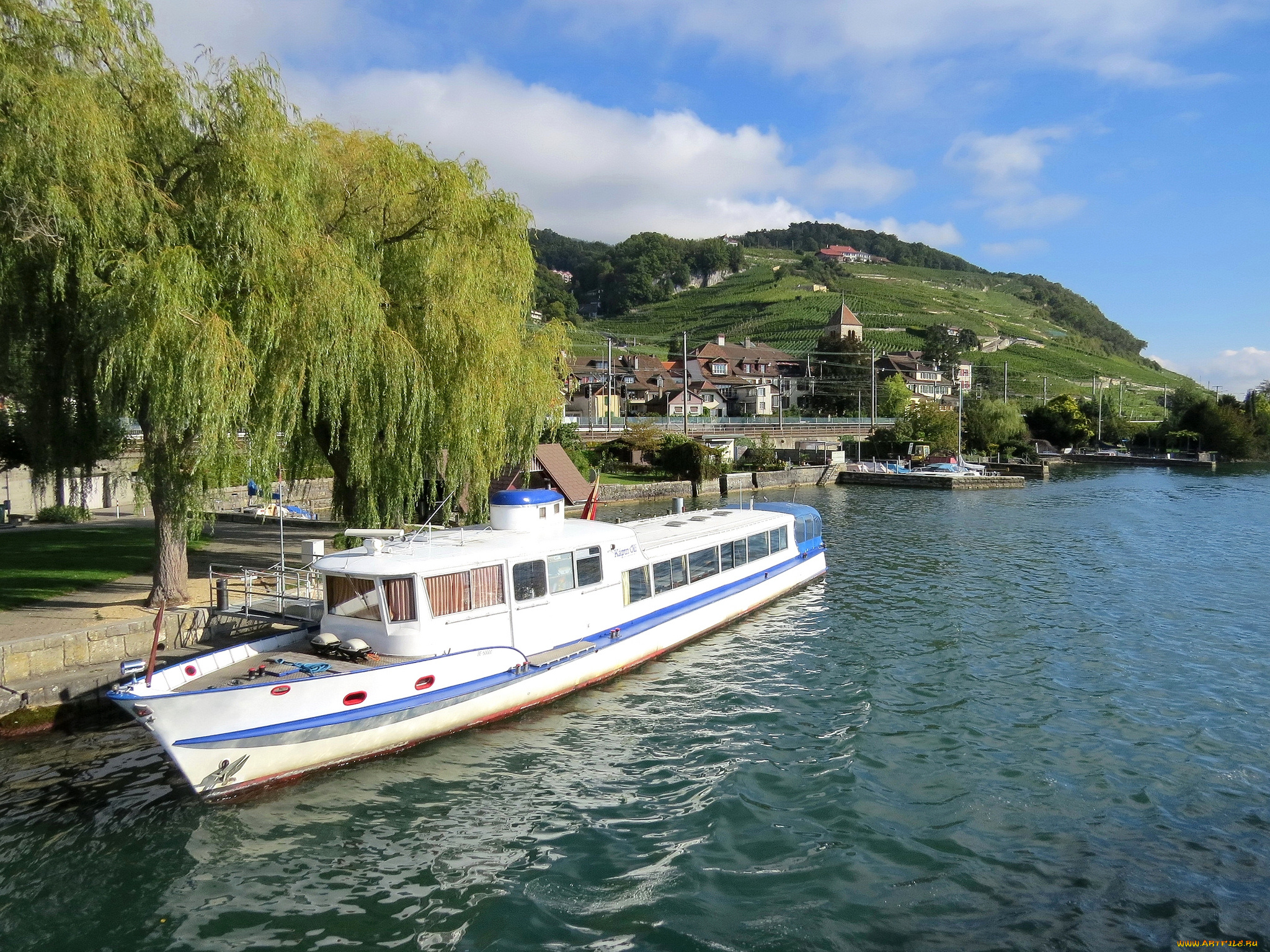 корабли, теплоходы, теплоход, река