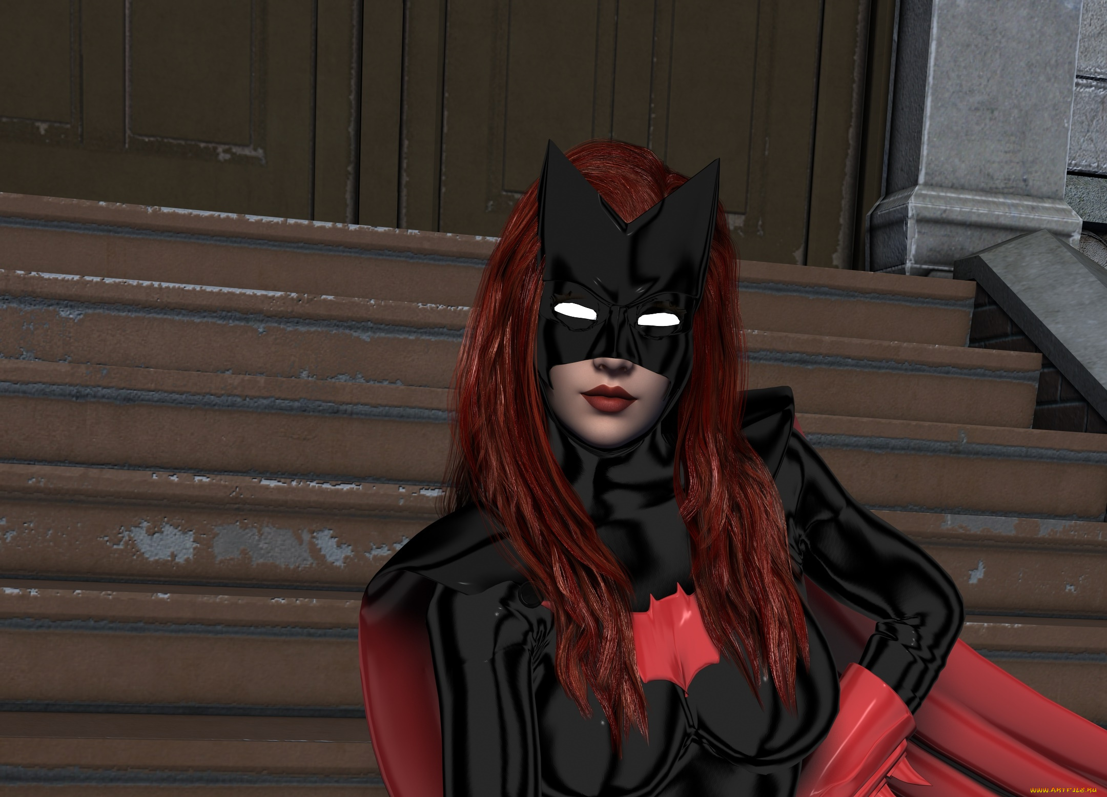 3д, графика, фантазия, , fantasy, девушка, взгляд, фон