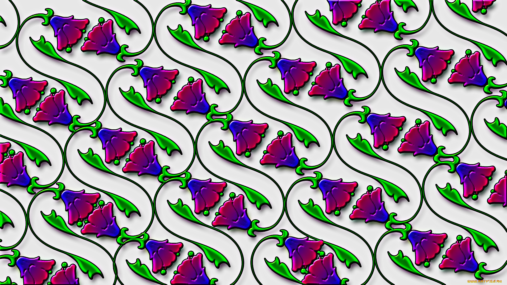 3д, графика, цветы, , flowers, цвета, фон, узор