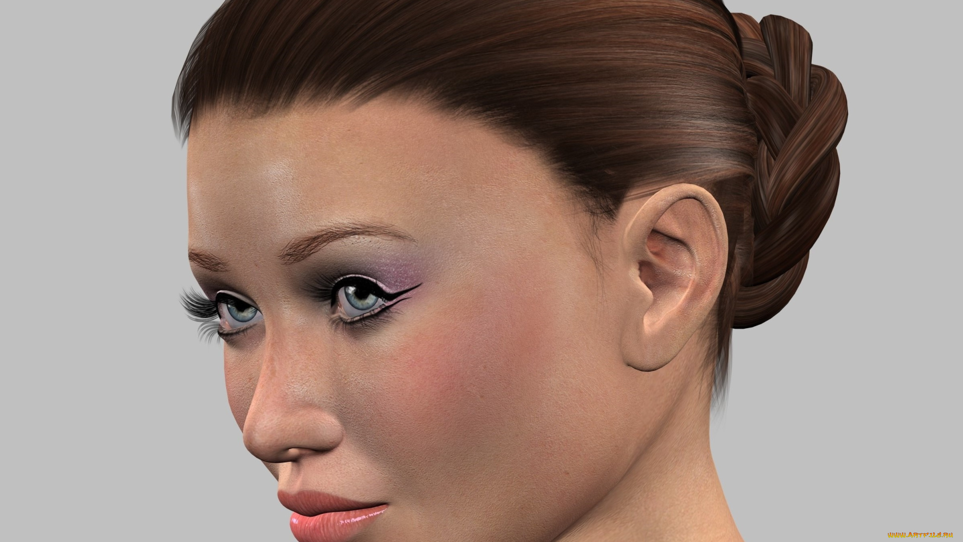 3д, графика, праздники, , holidays, фон, взгляд, девушка