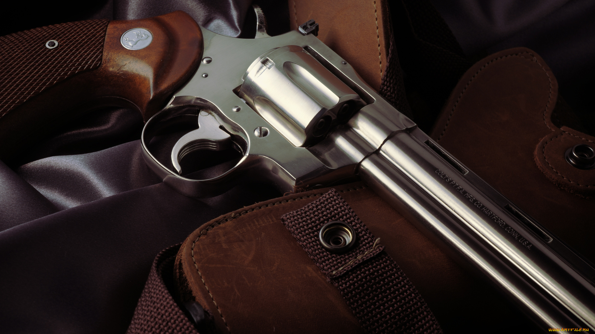 оружие, револьверы, фон, револьвер