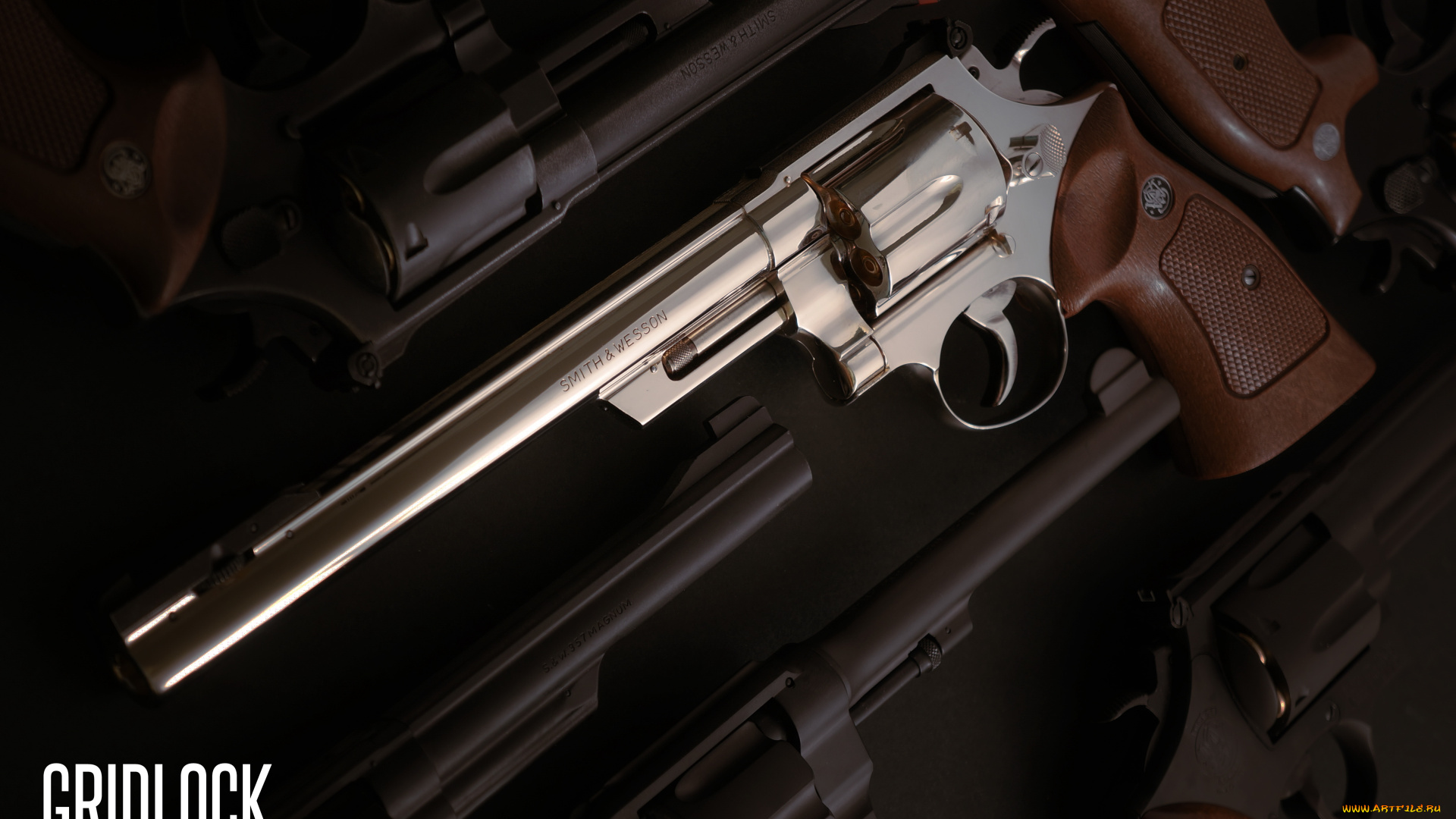 оружие, револьверы, фон, револьвер