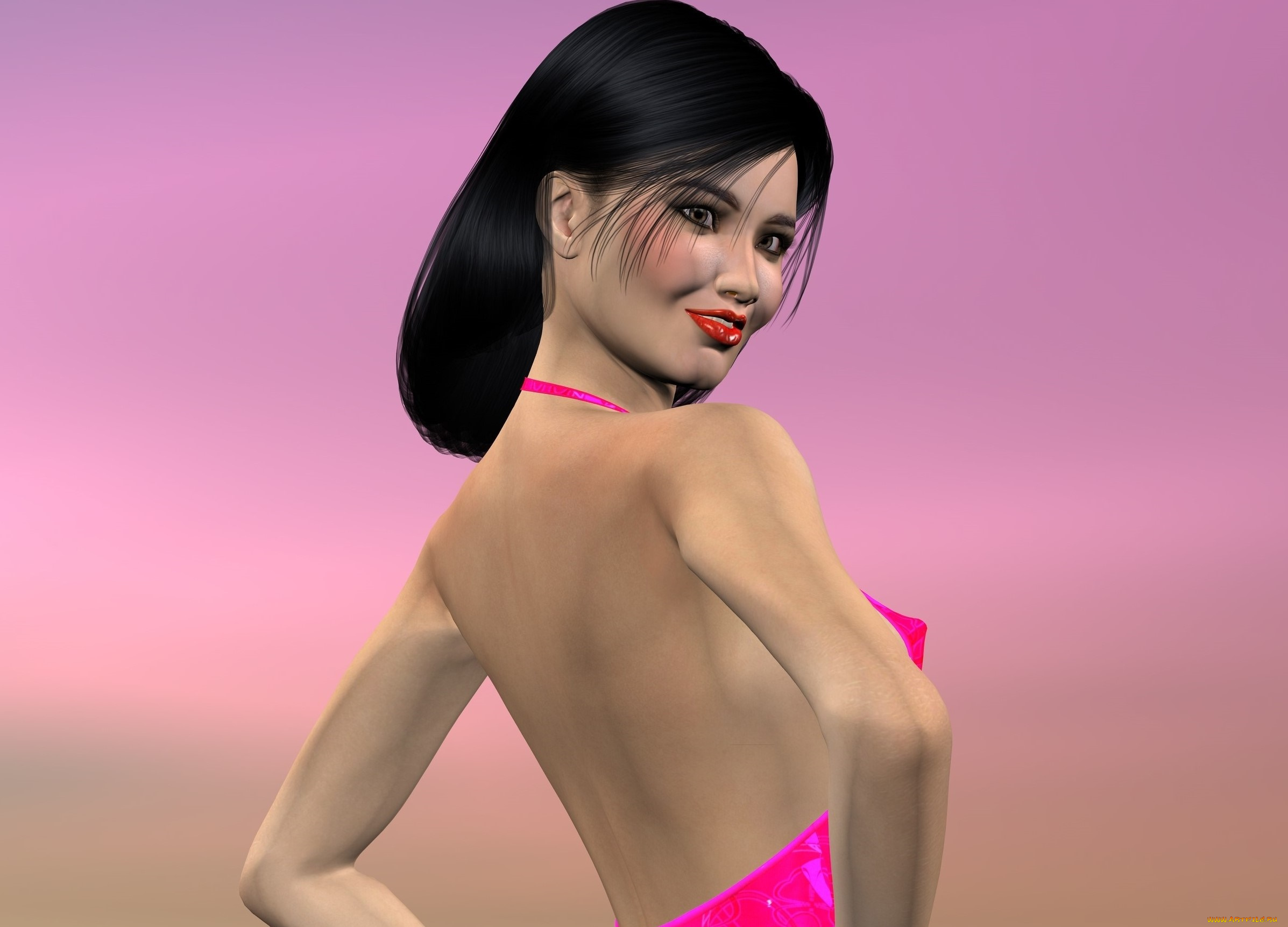 3д, графика, люди, , people, фон, взгляд, девушка