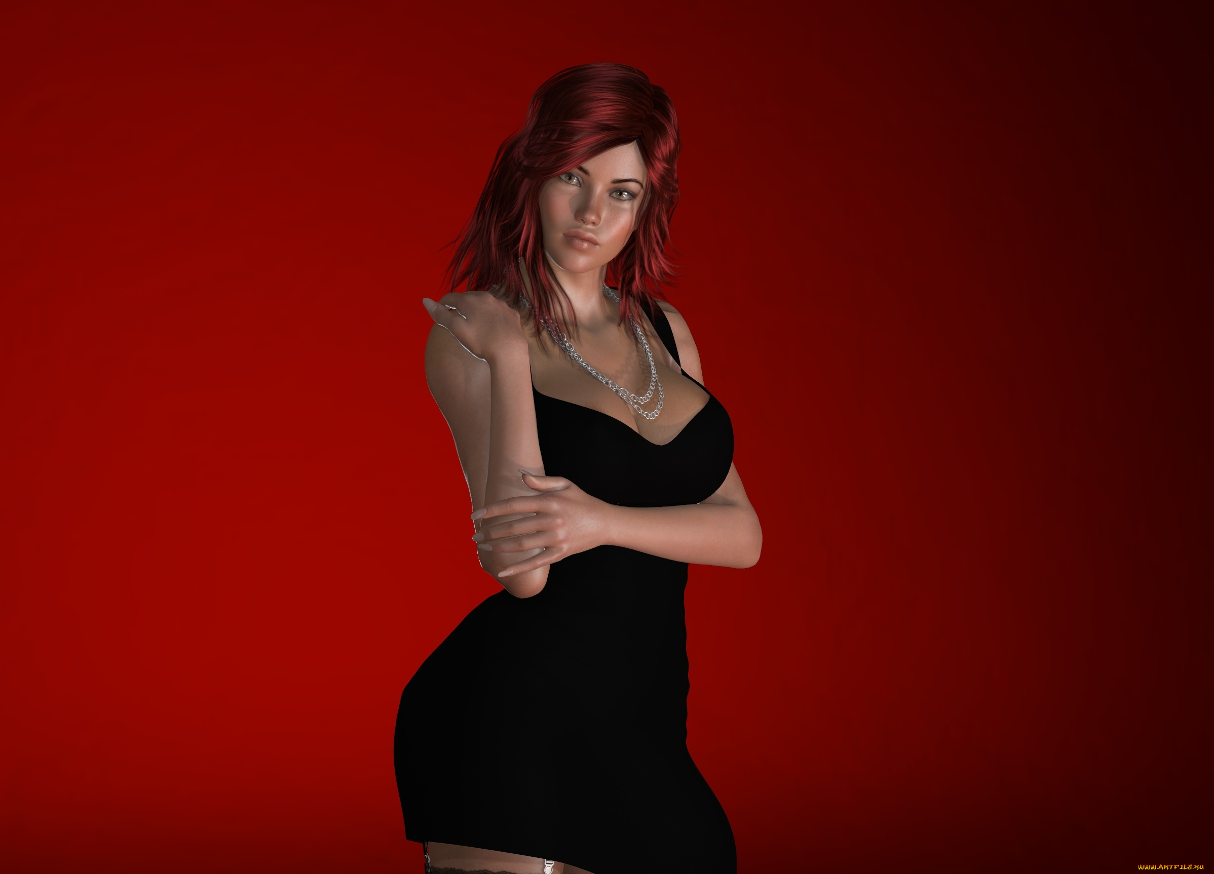 3д, графика, люди, , people, девушка, взгляд, фон