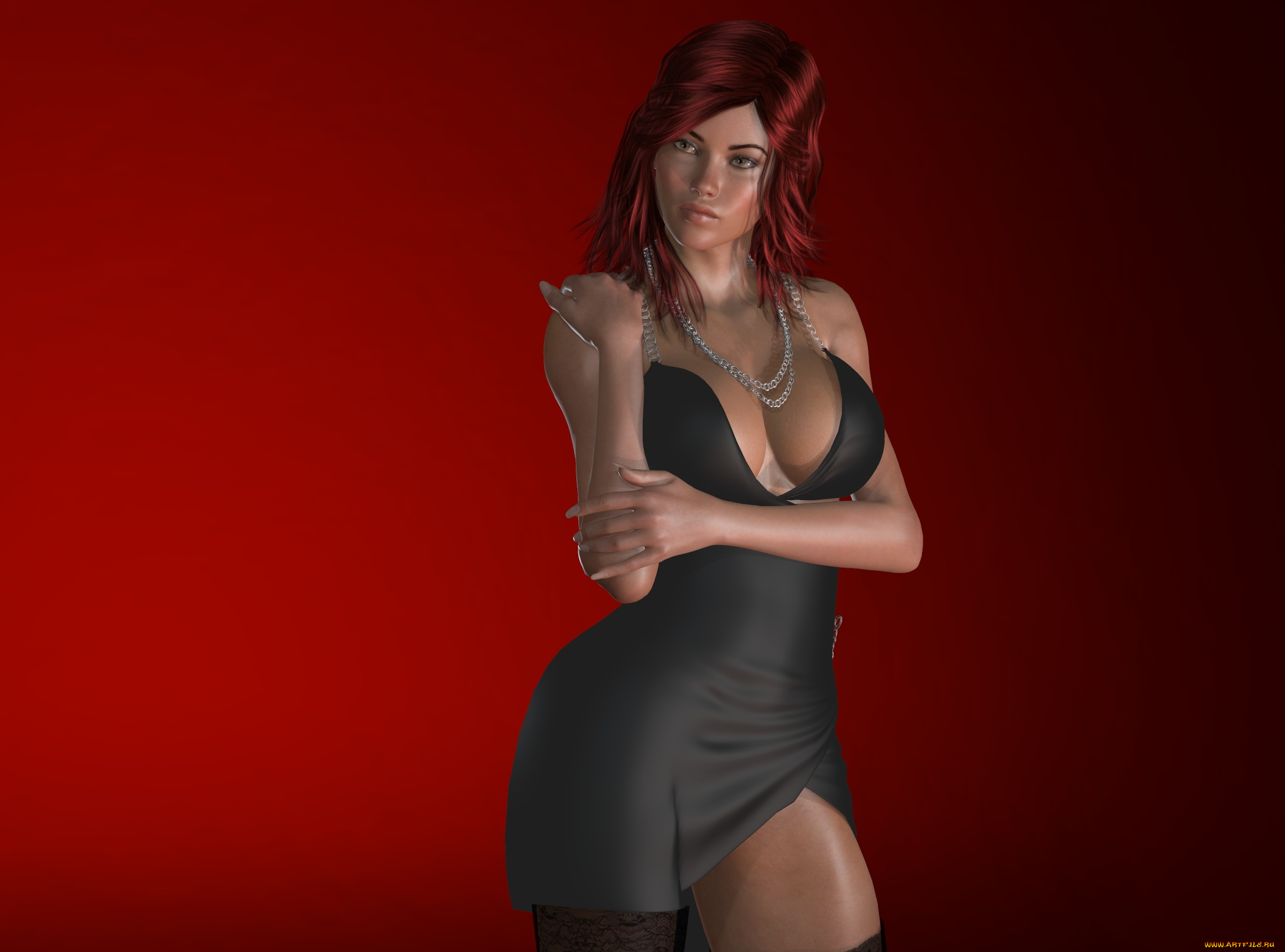 3д, графика, люди, , people, девушка, взгляд, фон