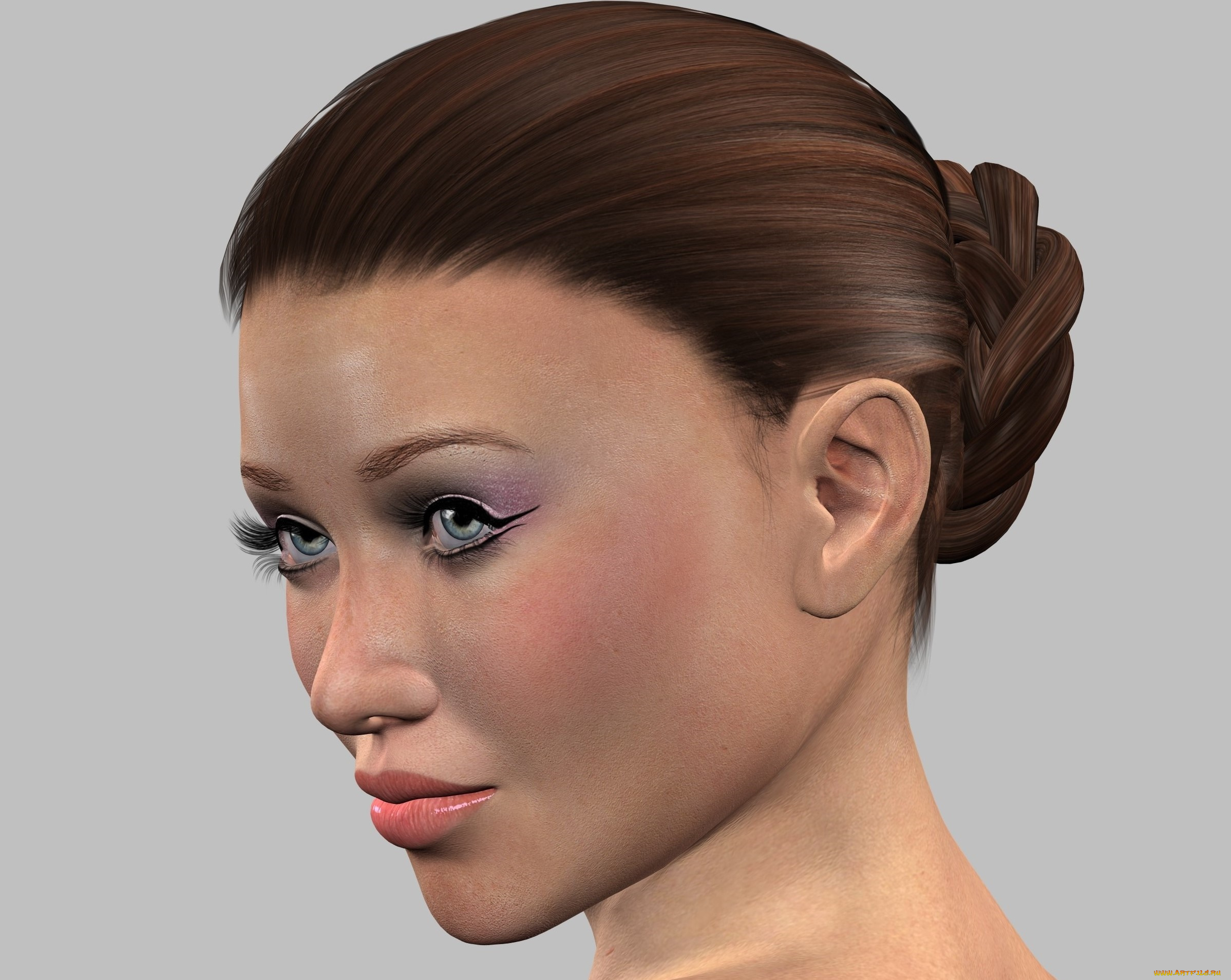 3д, графика, праздники, , holidays, фон, взгляд, девушка