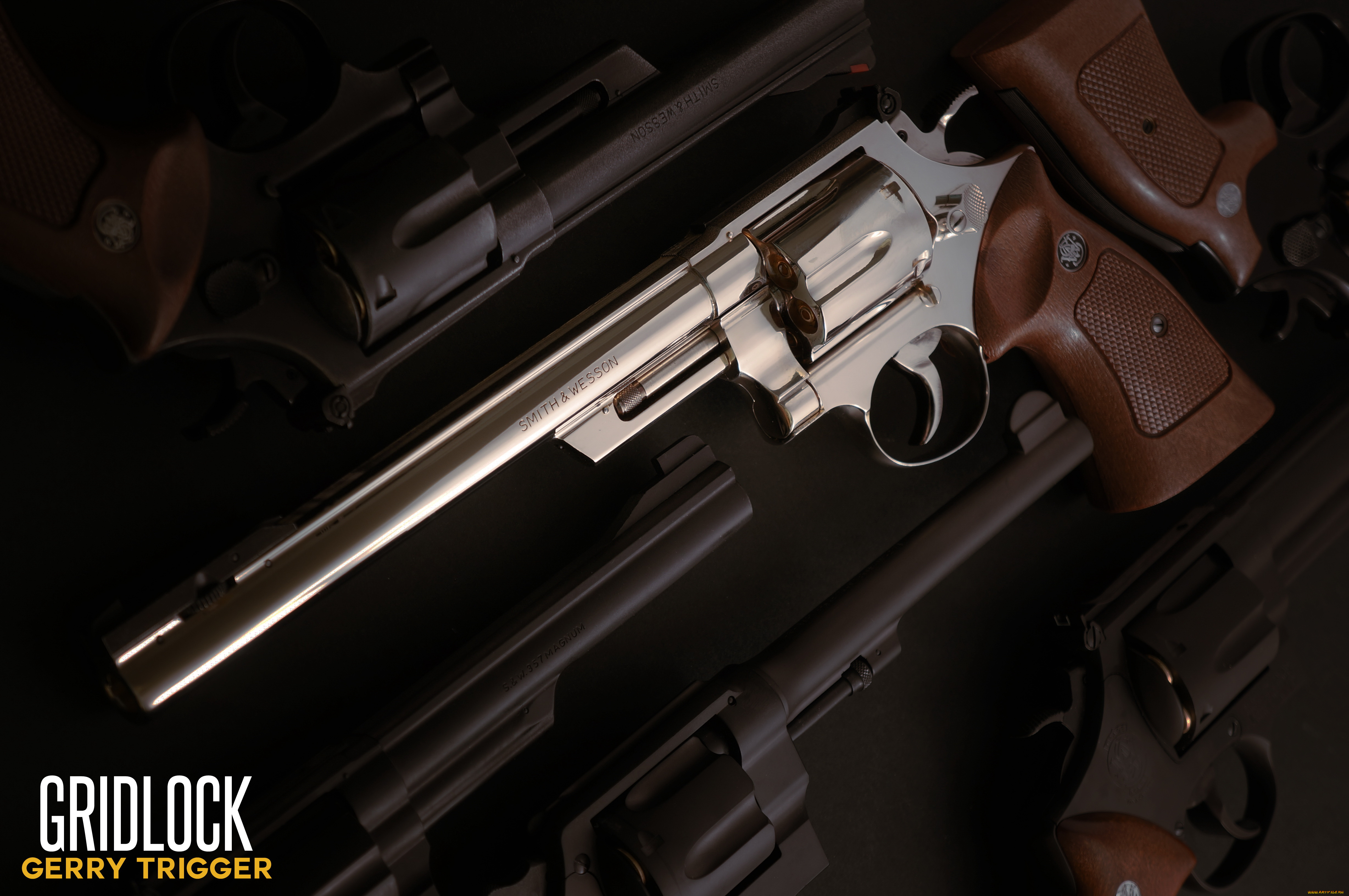 оружие, револьверы, фон, револьвер