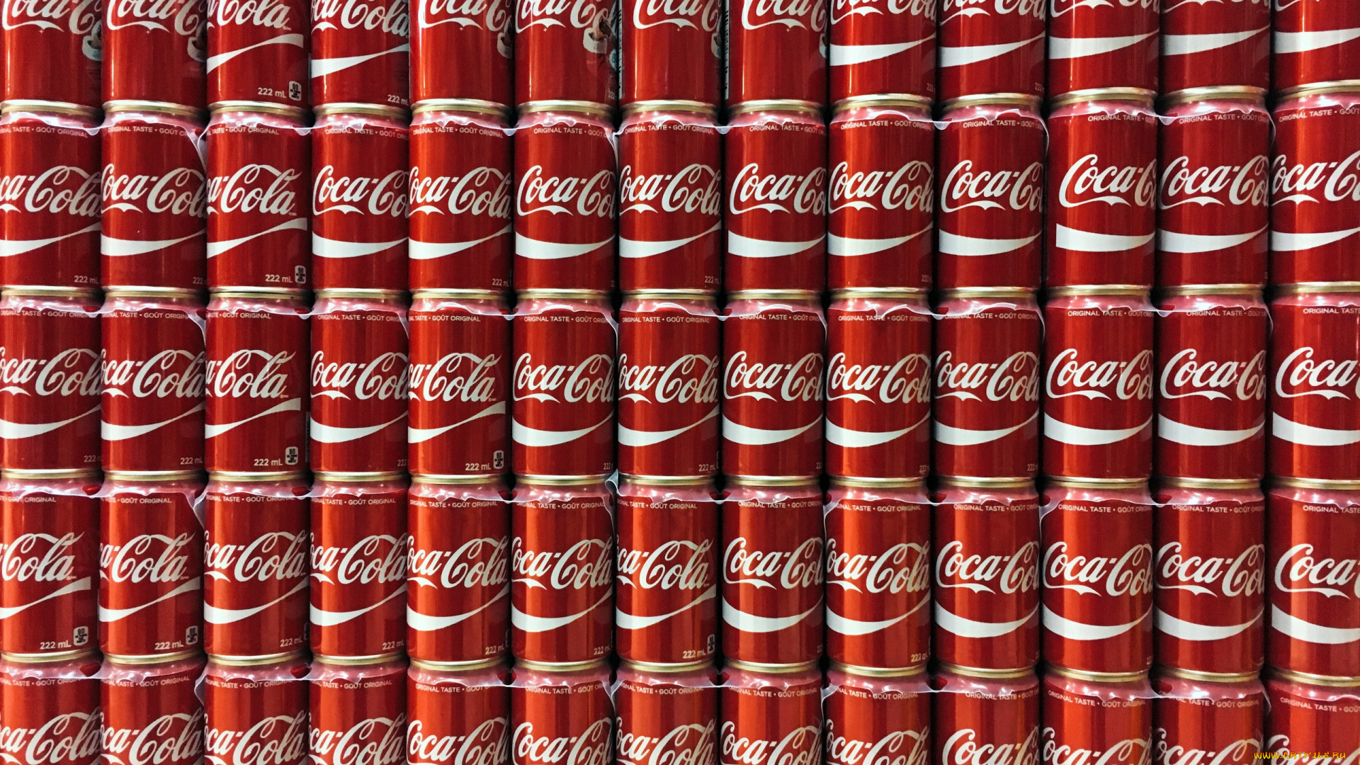 бренды, coca-cola, кока, -, кола, банки, цвет, фон