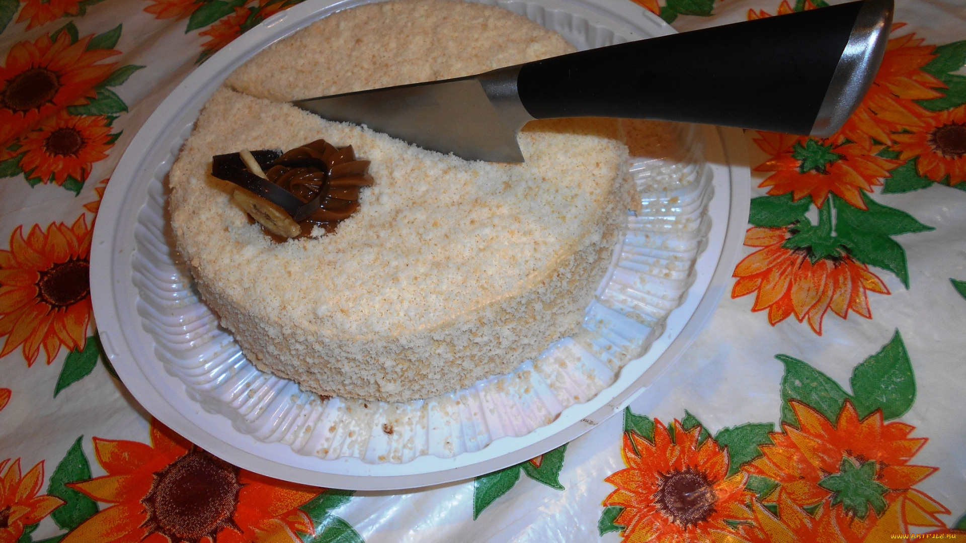 еда, торты, нож, торт