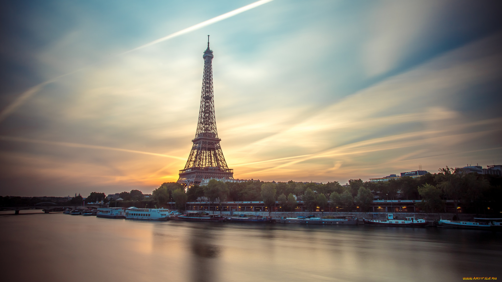 eiffel, tower, in, paris, города, париж, , франция, простор