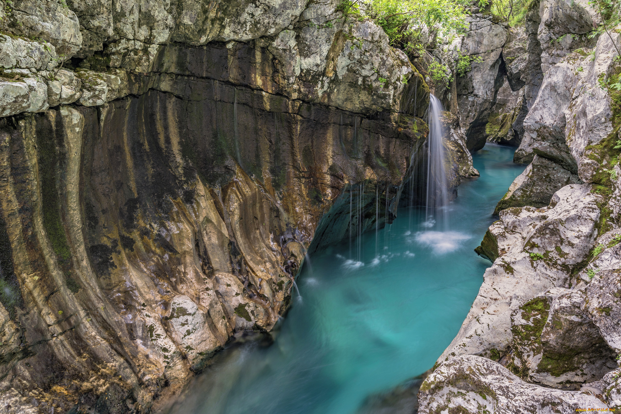 природа, водопады, простор