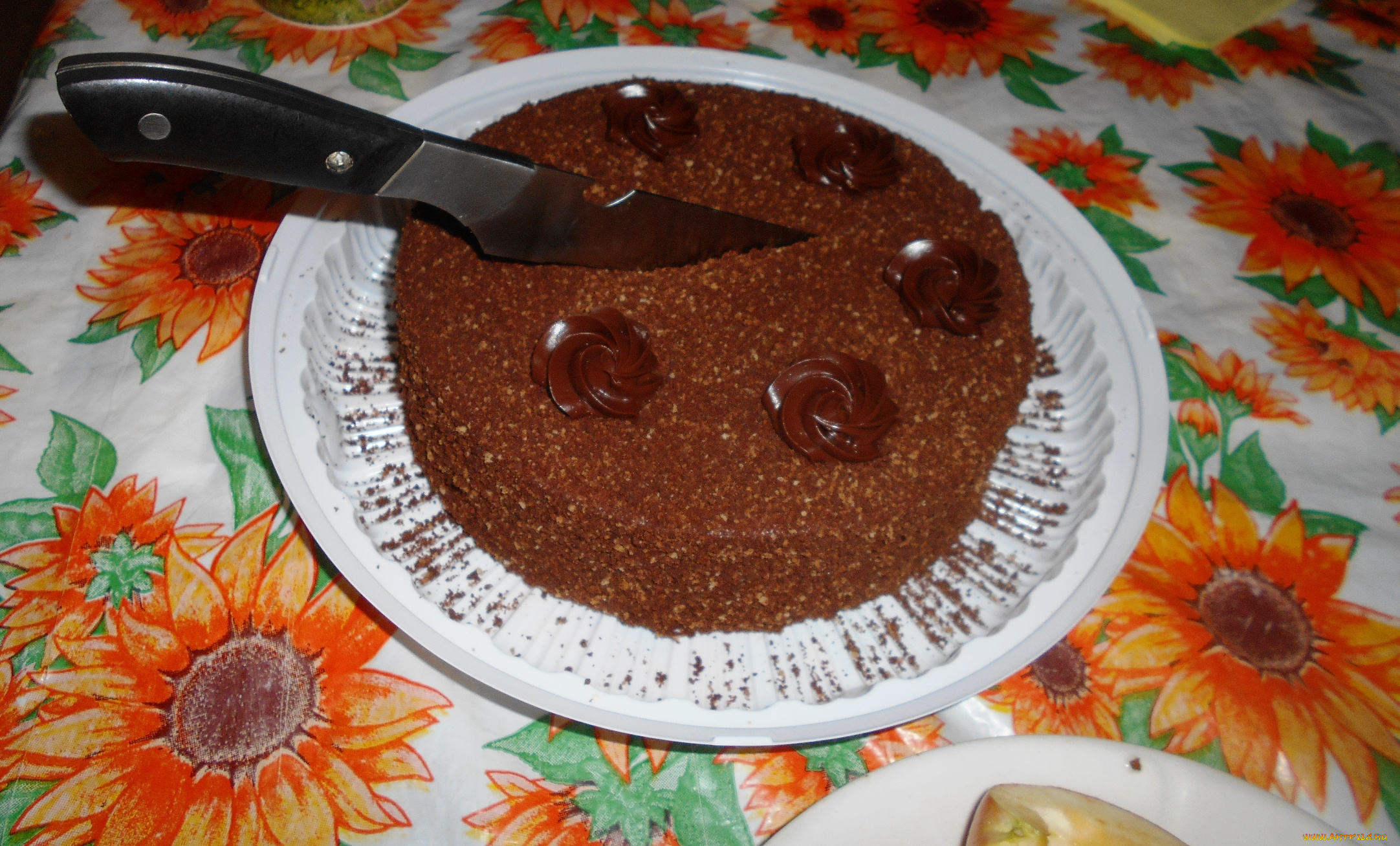 еда, торты, нож, торт