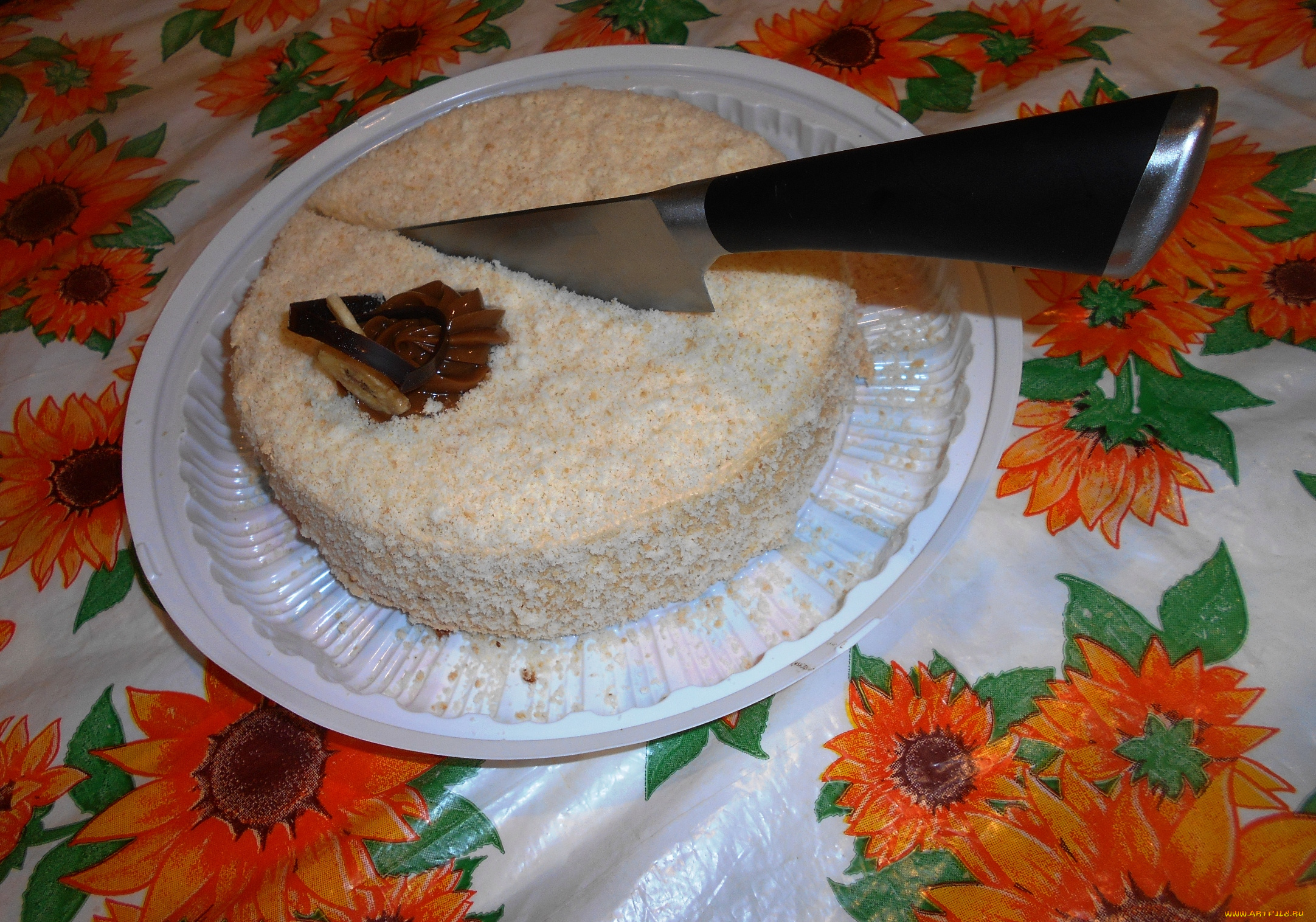 еда, торты, нож, торт