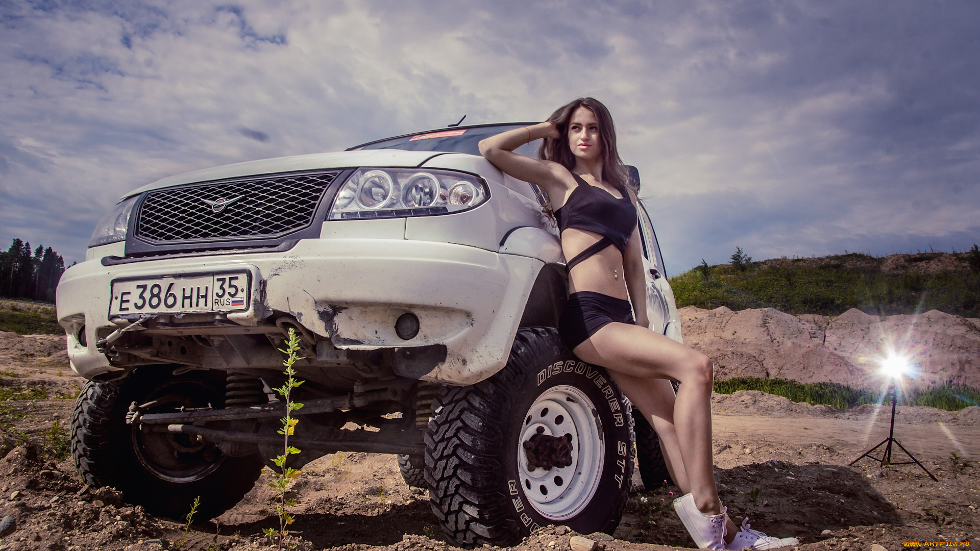 уаз, патриот, автомобили, -авто, с, девушками, уаз, патриот, автомобиль, внедорожник, белый, девушка