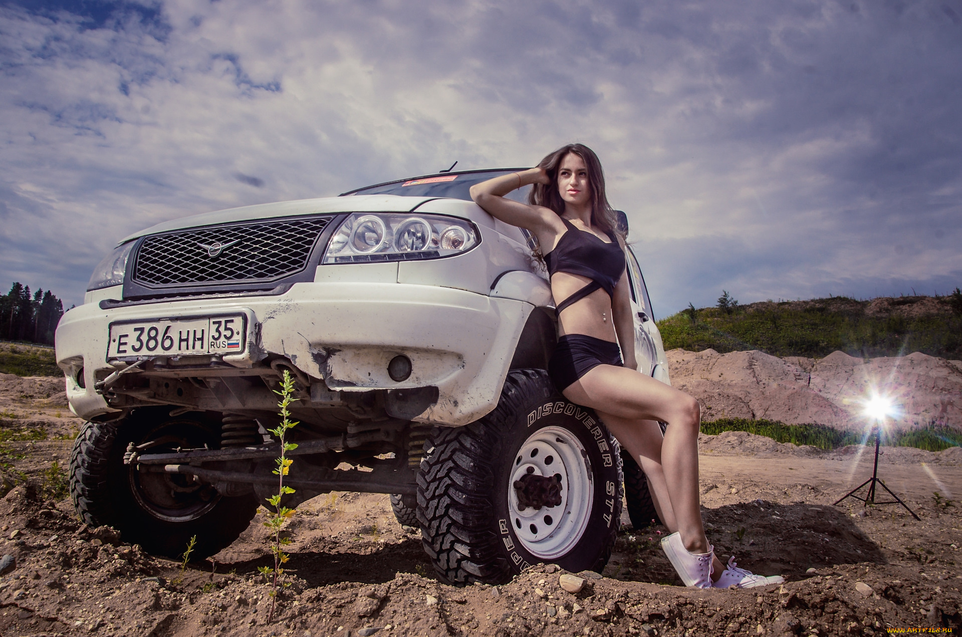 уаз, патриот, автомобили, -авто, с, девушками, уаз, патриот, автомобиль, внедорожник, белый, девушка