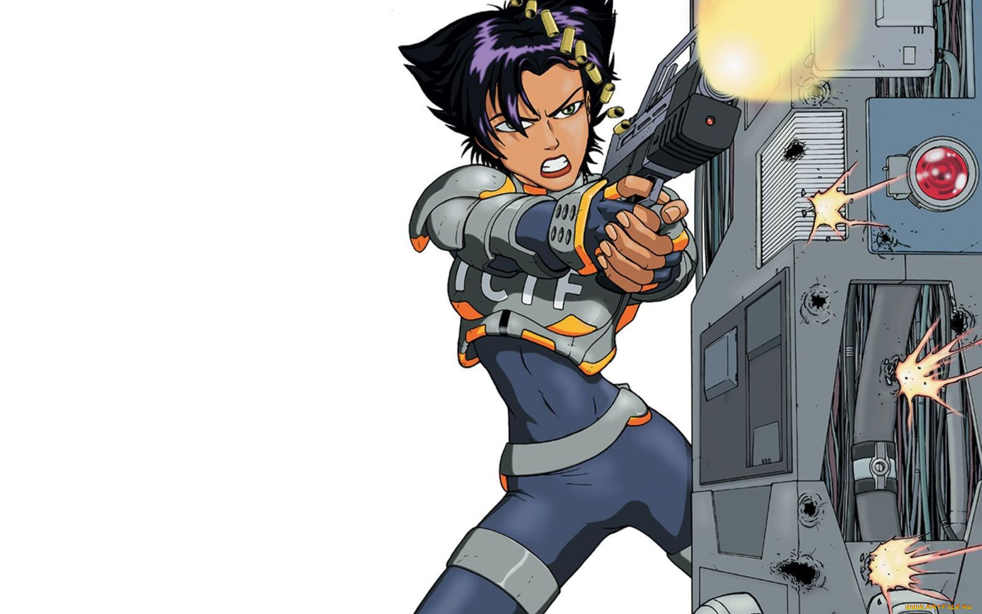 видео, игры, oni, они, девушка, оружие