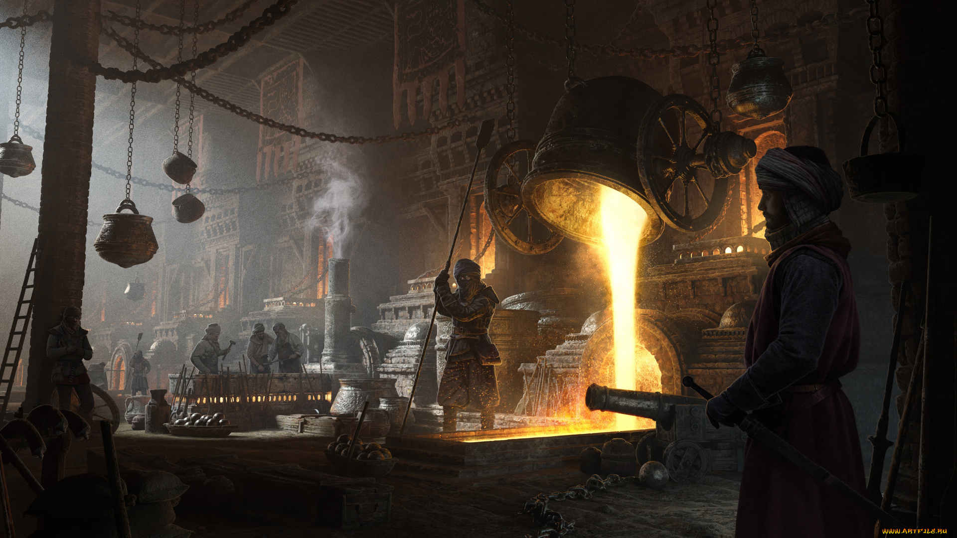 фэнтези, иные, миры, , иные, времена, сталевар, ядра, пушки