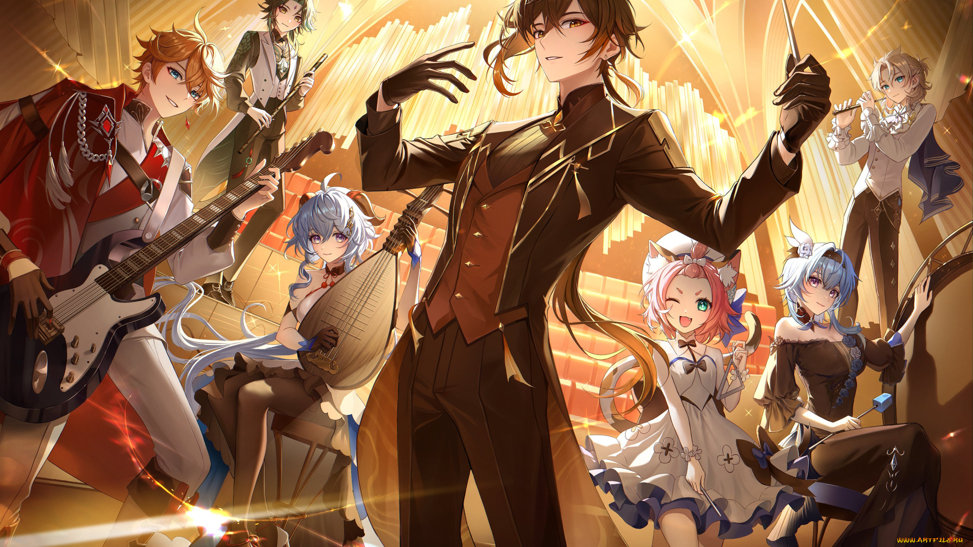 аниме, genshin, impact, genshin, impact