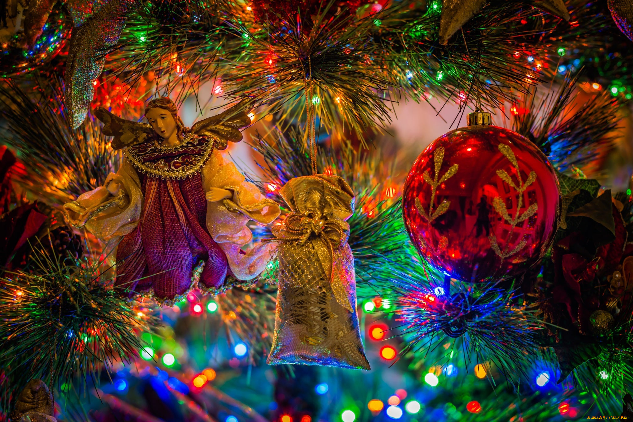 праздничные, украшения, новогодняя