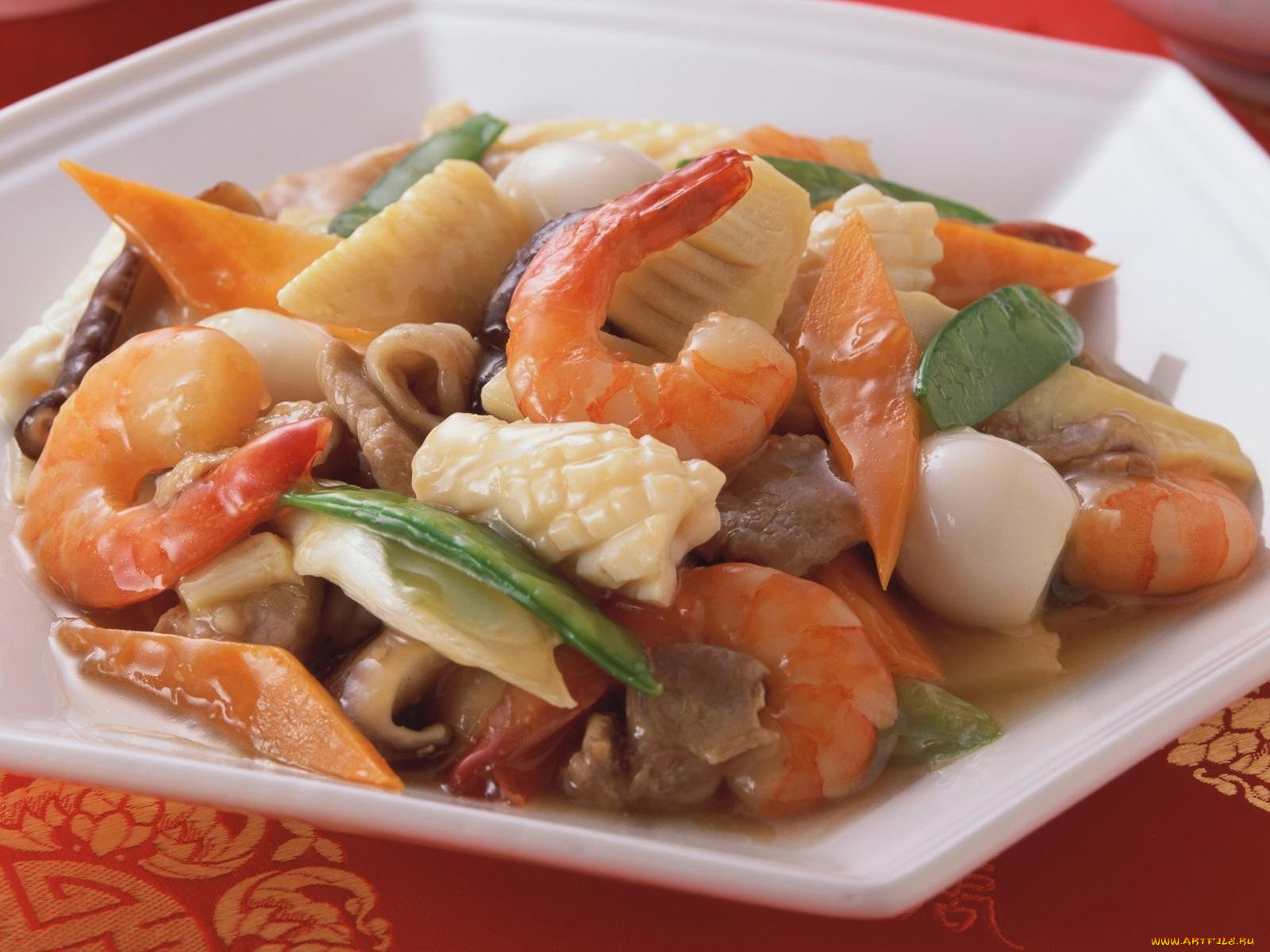 еда, рыбные, блюда, морепродуктами