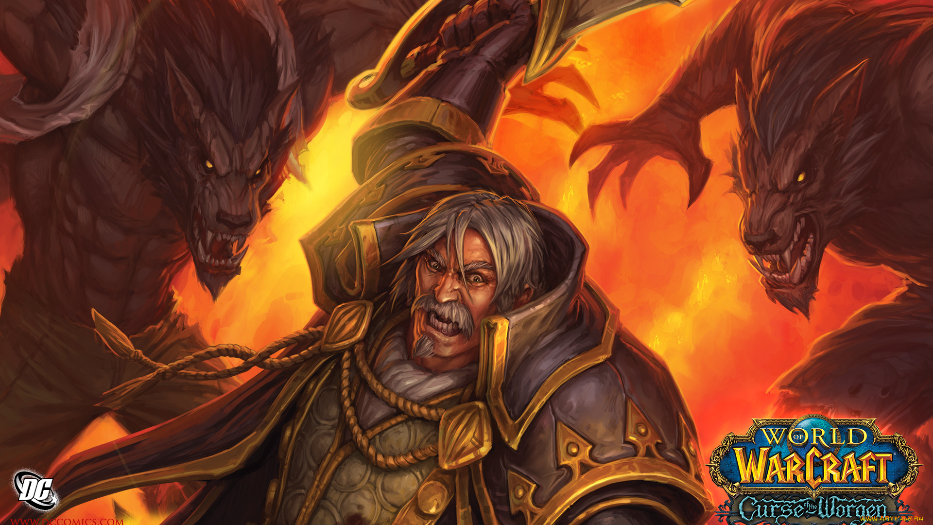 видео, игры, world, of, warcraft, curse, the, worgen