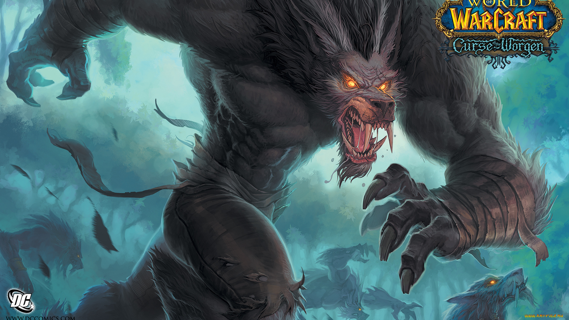 видео, игры, world, of, warcraft, curse, the, worgen