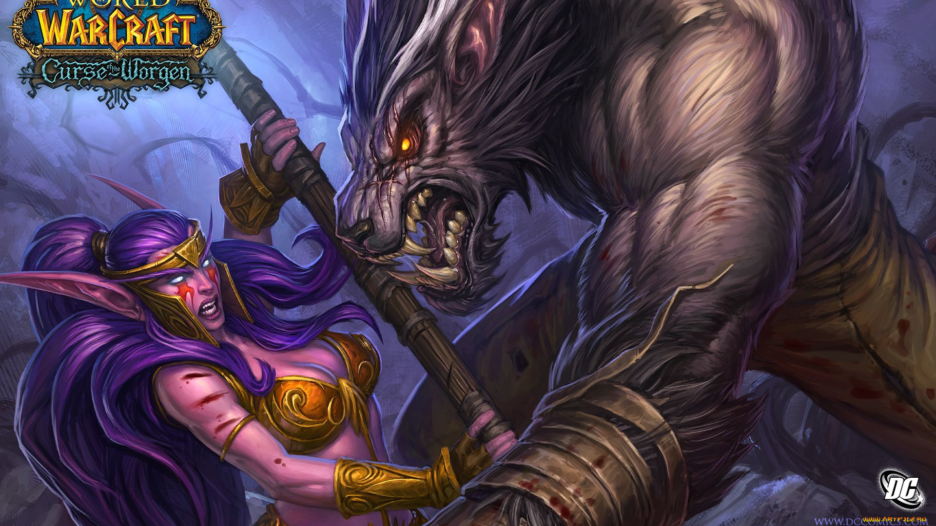 видео, игры, world, of, warcraft, curse, the, worgen