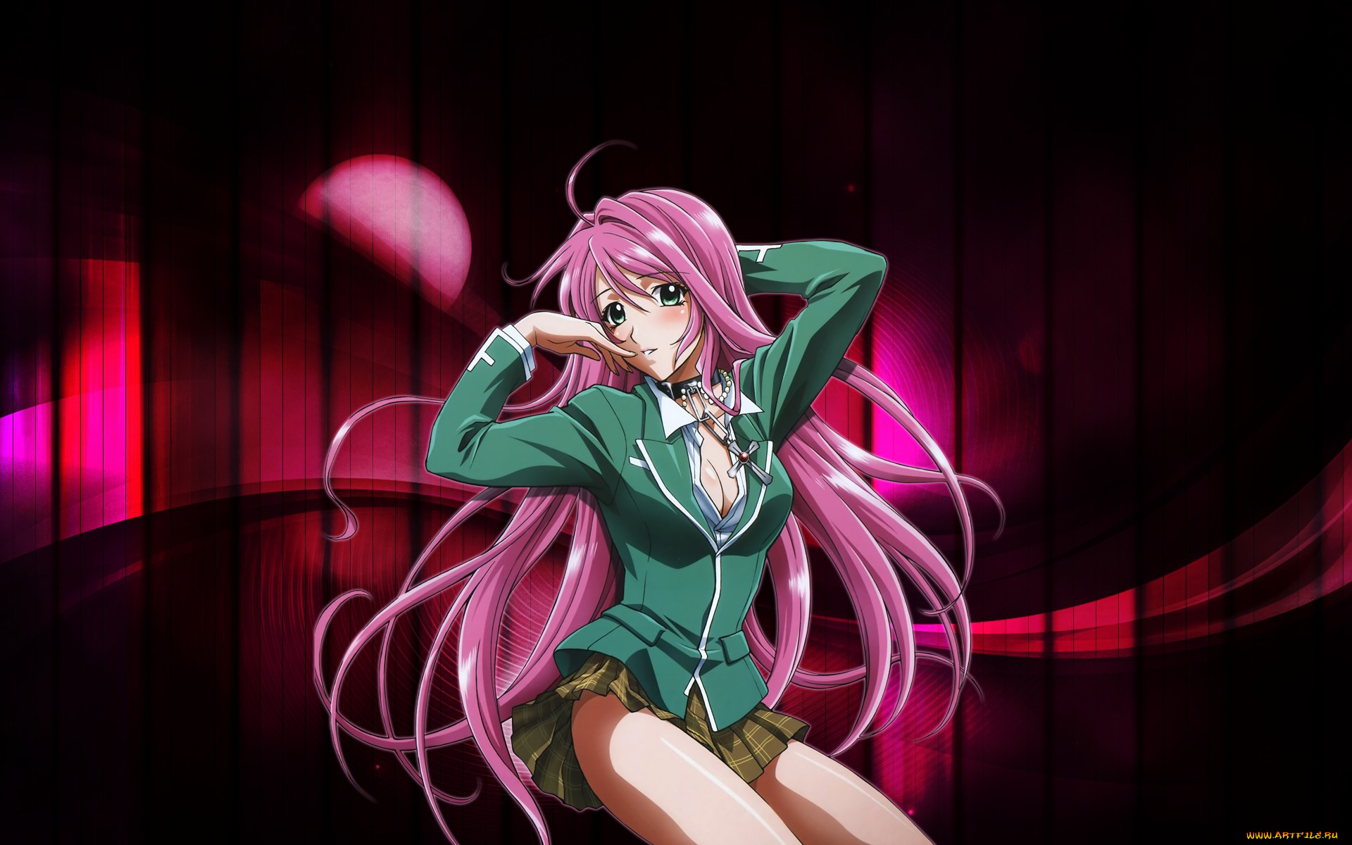 аниме, rosario, vampire