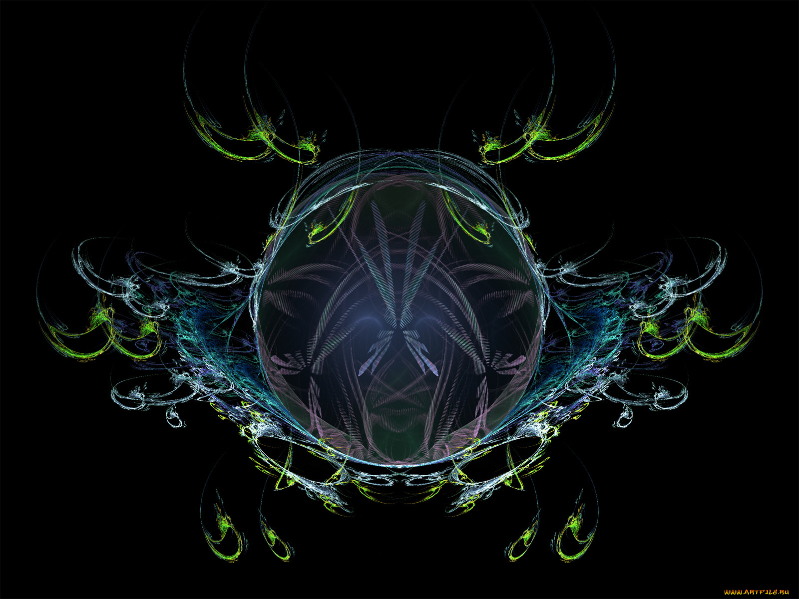 3д, графика, fractal, фракталы, фон, узор, цвета