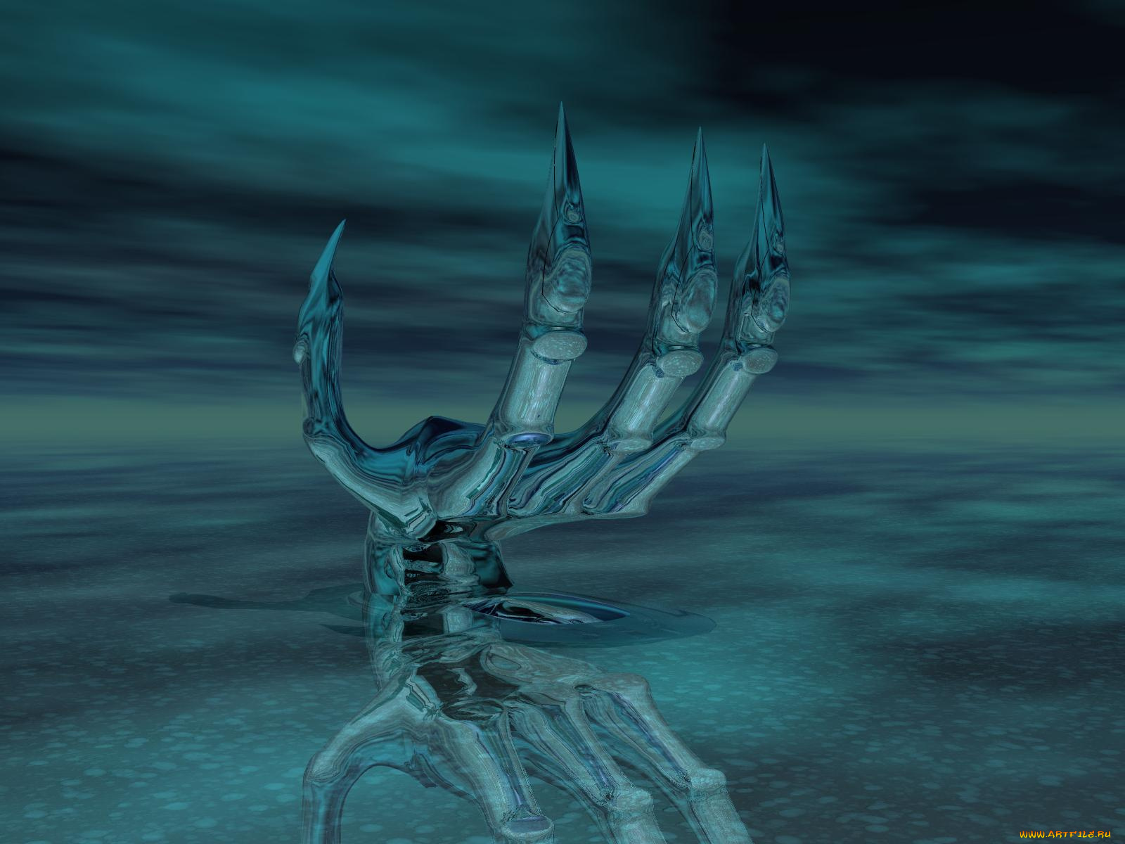 3д, графика, horror, ужас, когти