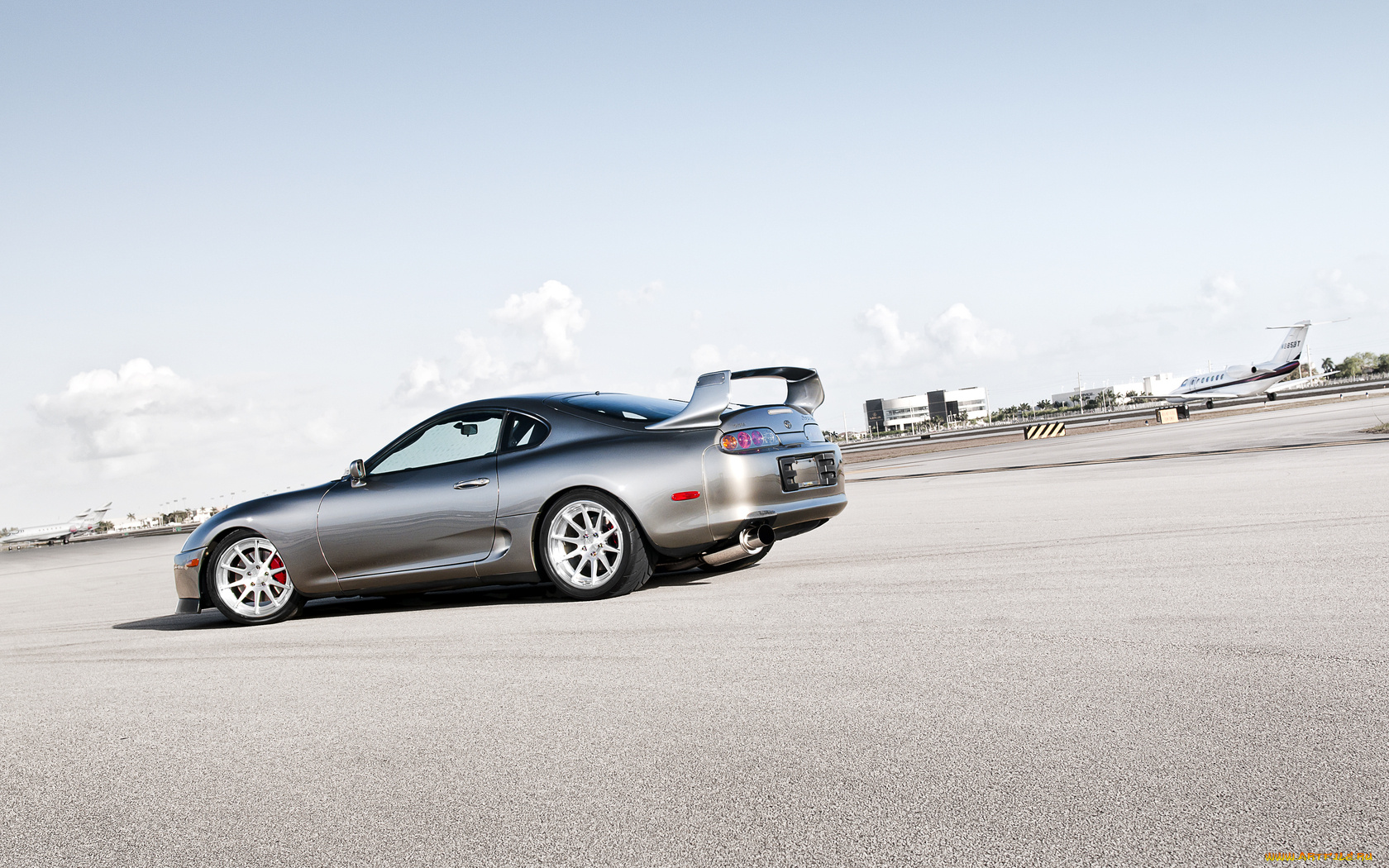 автомобили, toyota, серебристая, супра, тойота