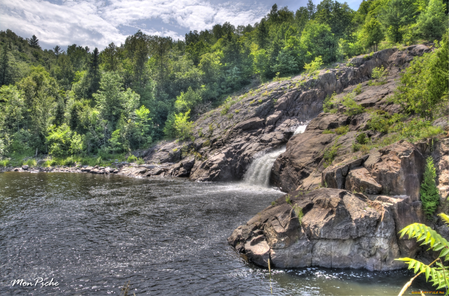 magnan, fall, природа, водопады, квебек