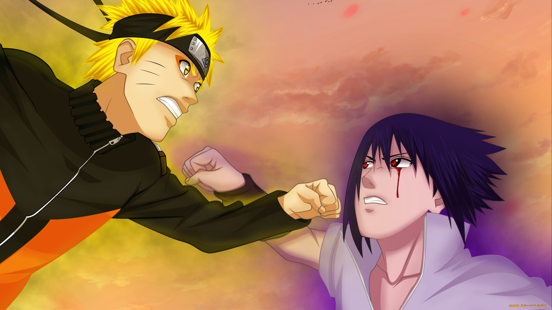 аниме, naruto, uchiha, sasuke, uzumaki