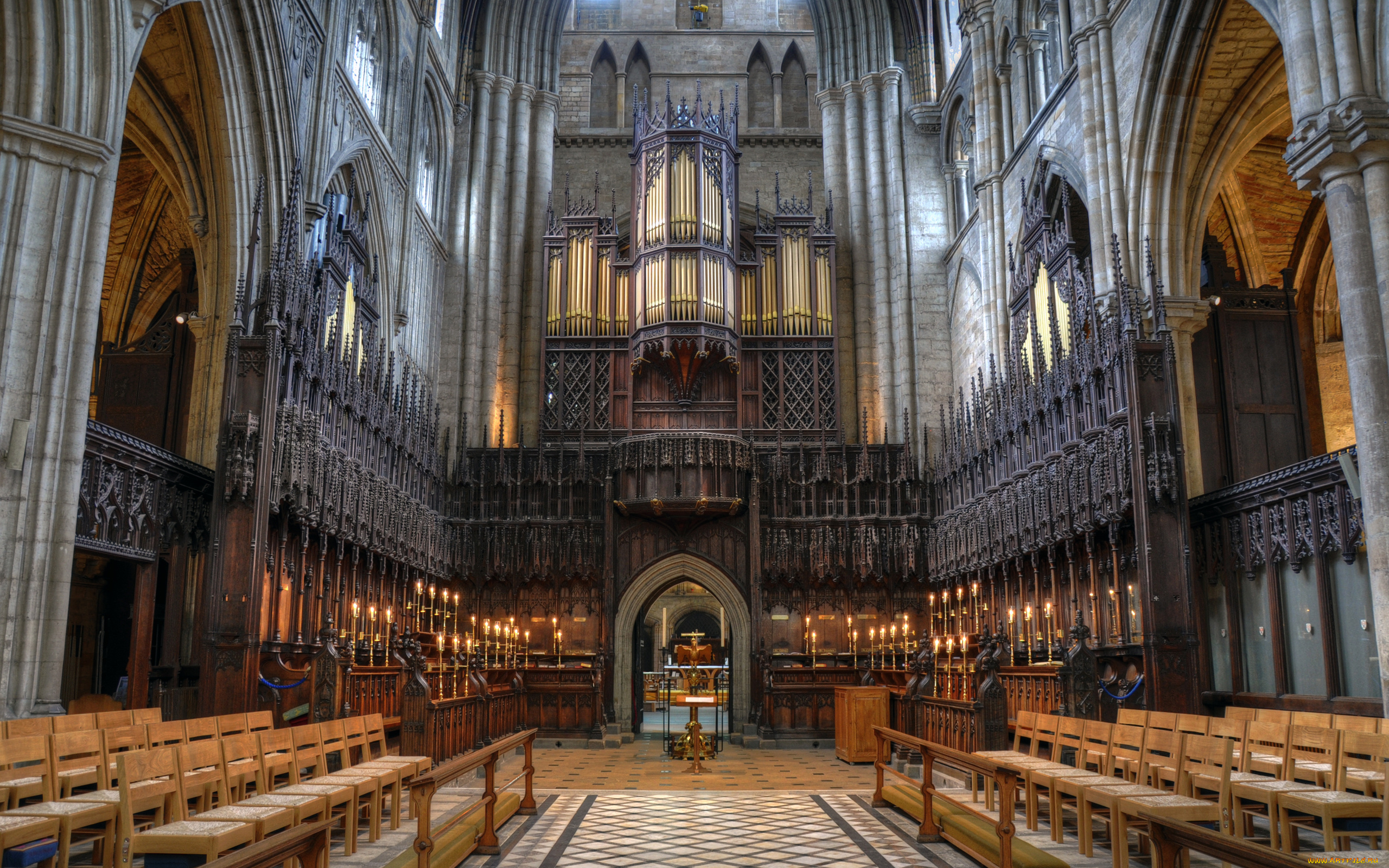 ripon, cathedral, choir, интерьер, убранство, роспись, храма, кафедральный, собор