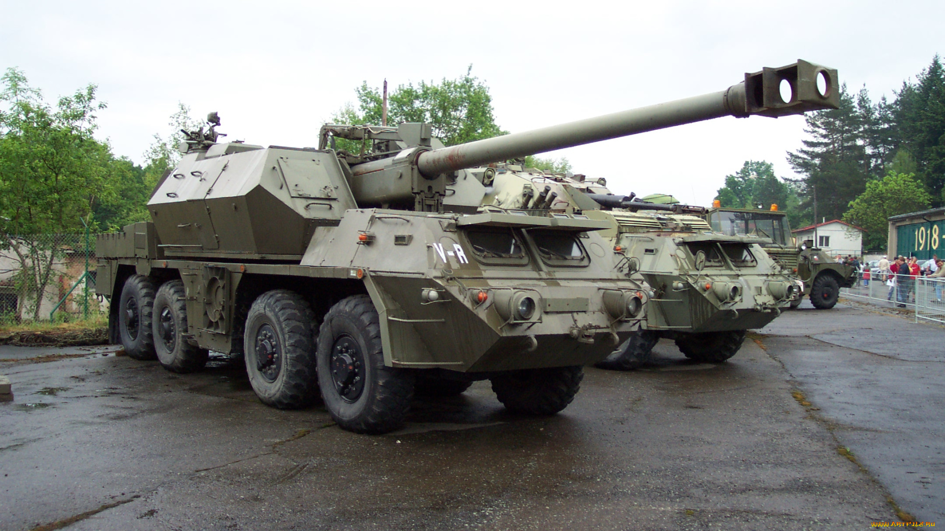 152, мм, самоходная, пушка, гаубица, vz, 77, «дана», техника, военная, сау