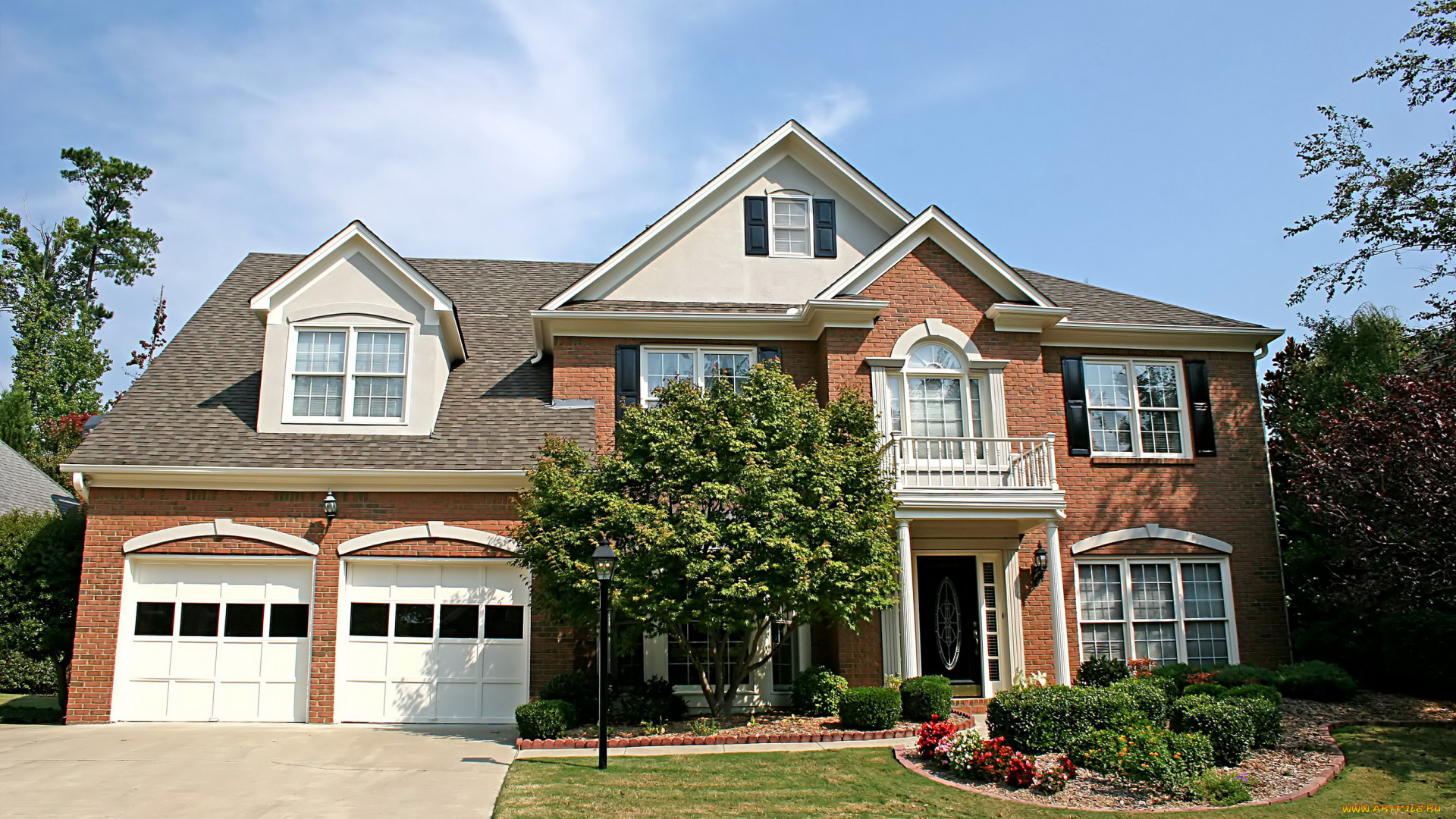 города, здания, дома, дом, ландшафт, растения