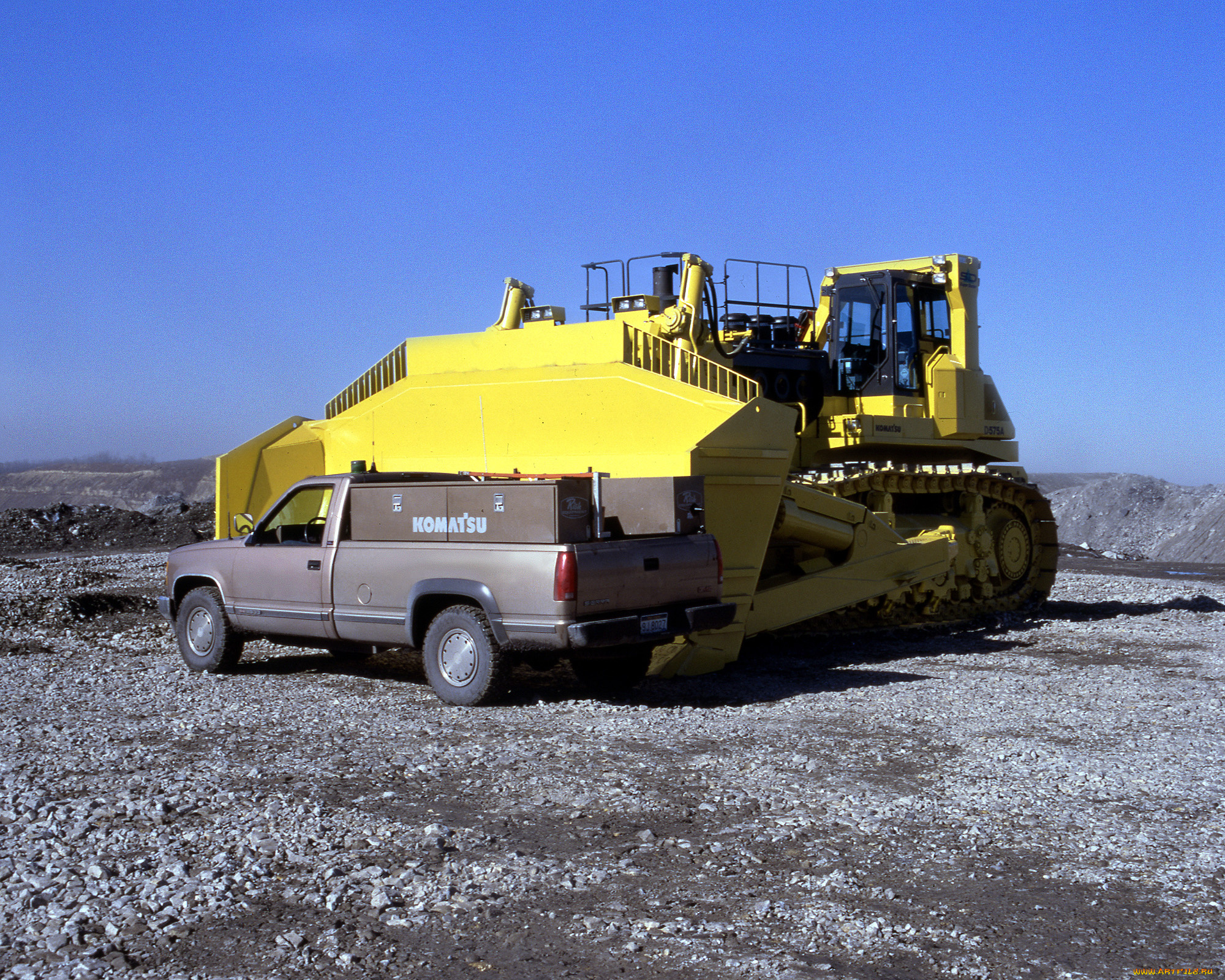komatsu, 575, техника, бульдозеры, buldozer