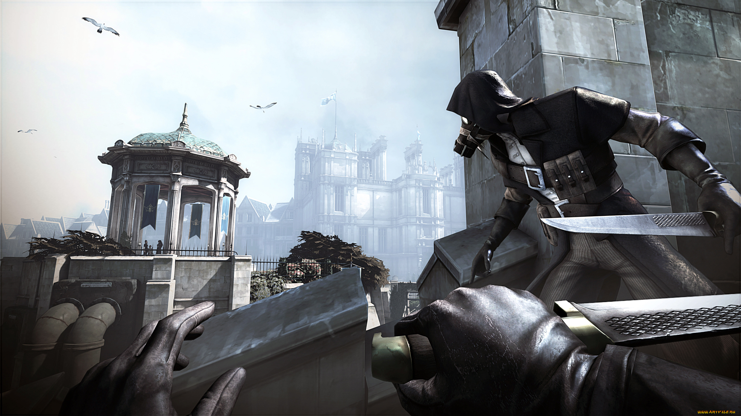 dishonored, the, knife, of, dunwall, видео, игры, action
