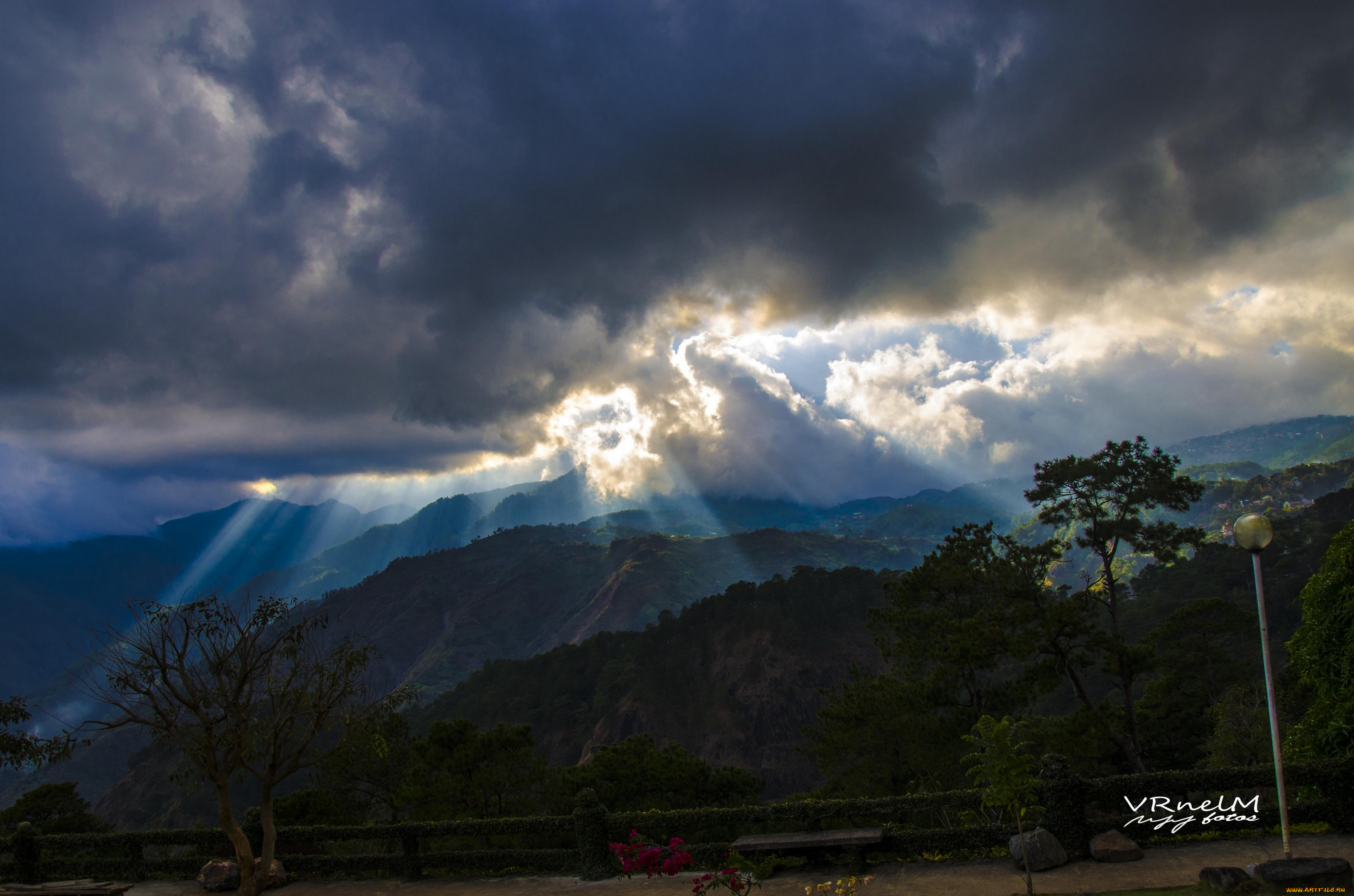 природа, горы, hdr