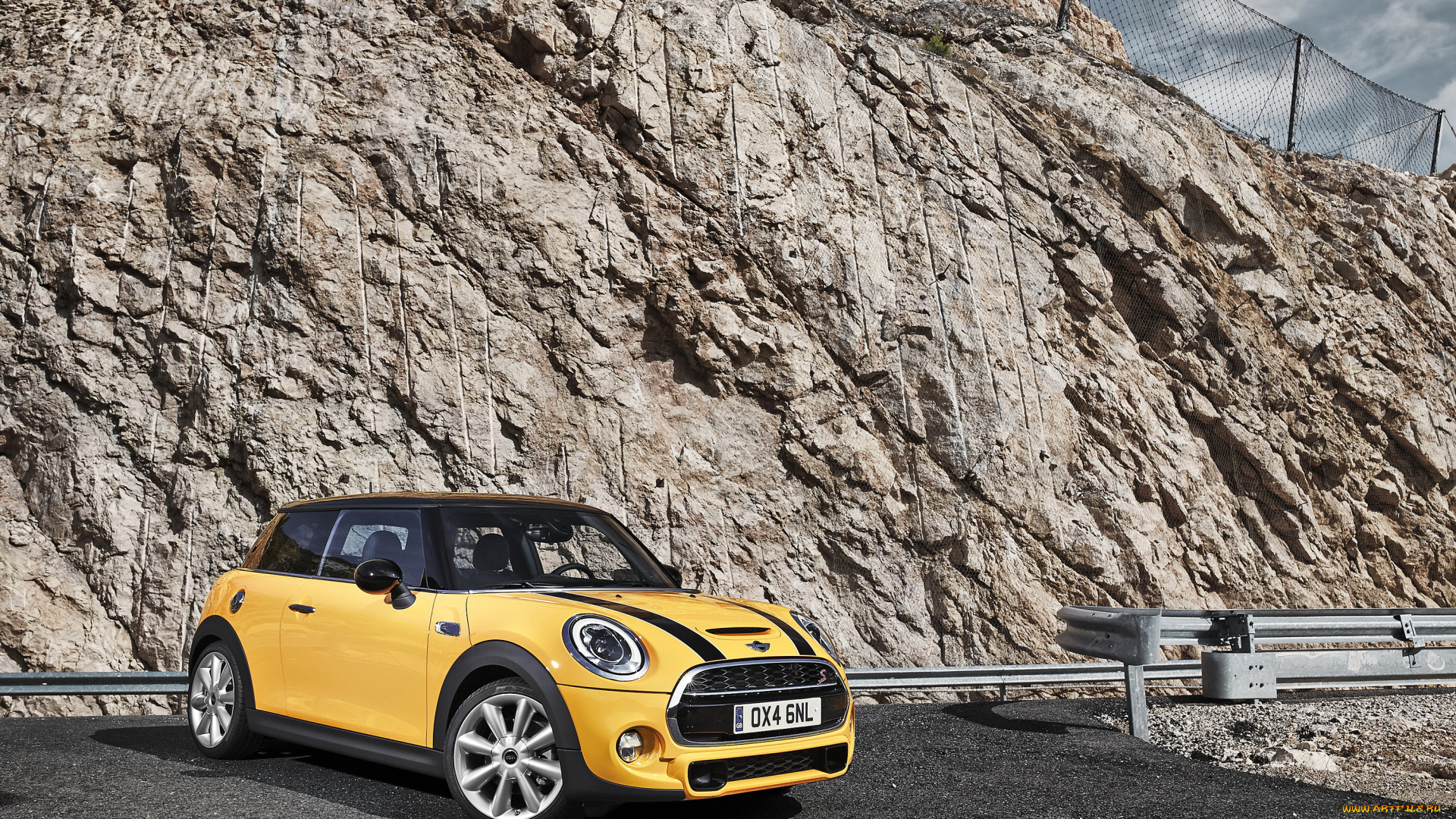 2014, mini, cooper, s, автомобили, mini, john, cooper, желтый, тюнинг